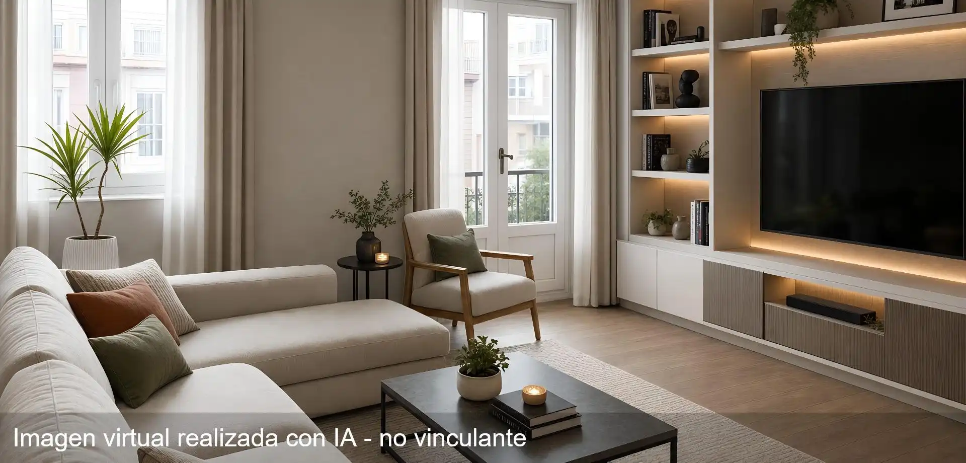 Sala de estar de Piso en venta en Cádiz con Aire acondicionado, Trastero y Amueblado