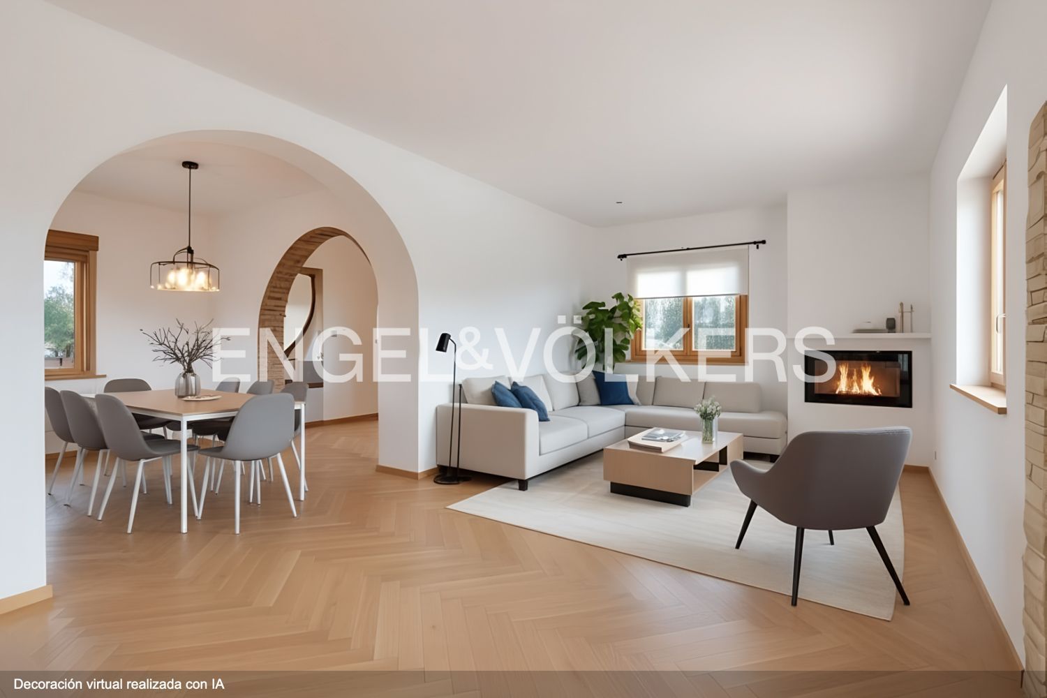 Living room of House or chalet for sale in Orba  with Air Conditioner, Heating and Private garden