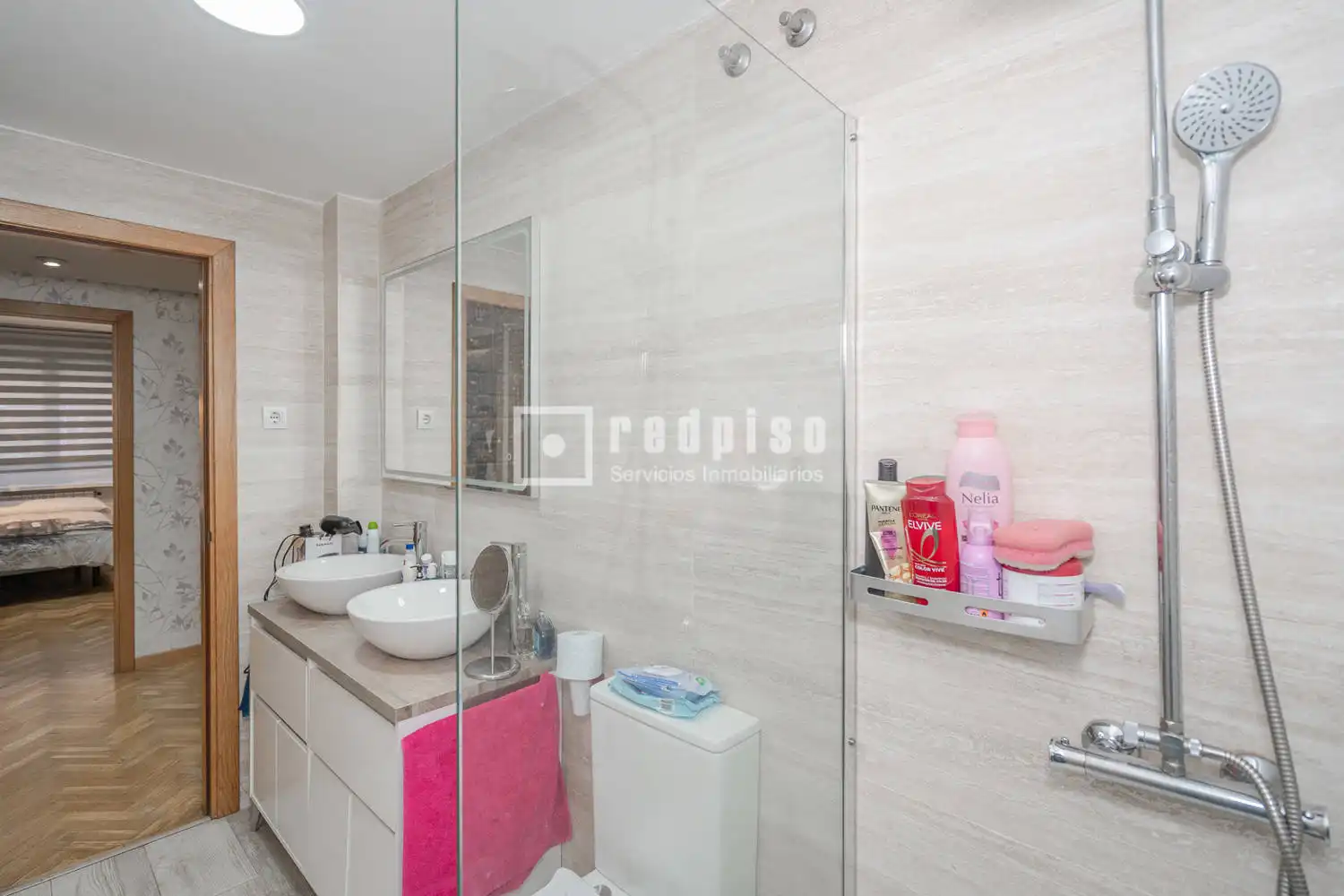 Badezimmer von Wohnung zum Verkauf in Arroyomolinos (Madrid) mit Heizung, Parkett und Abstellraum
