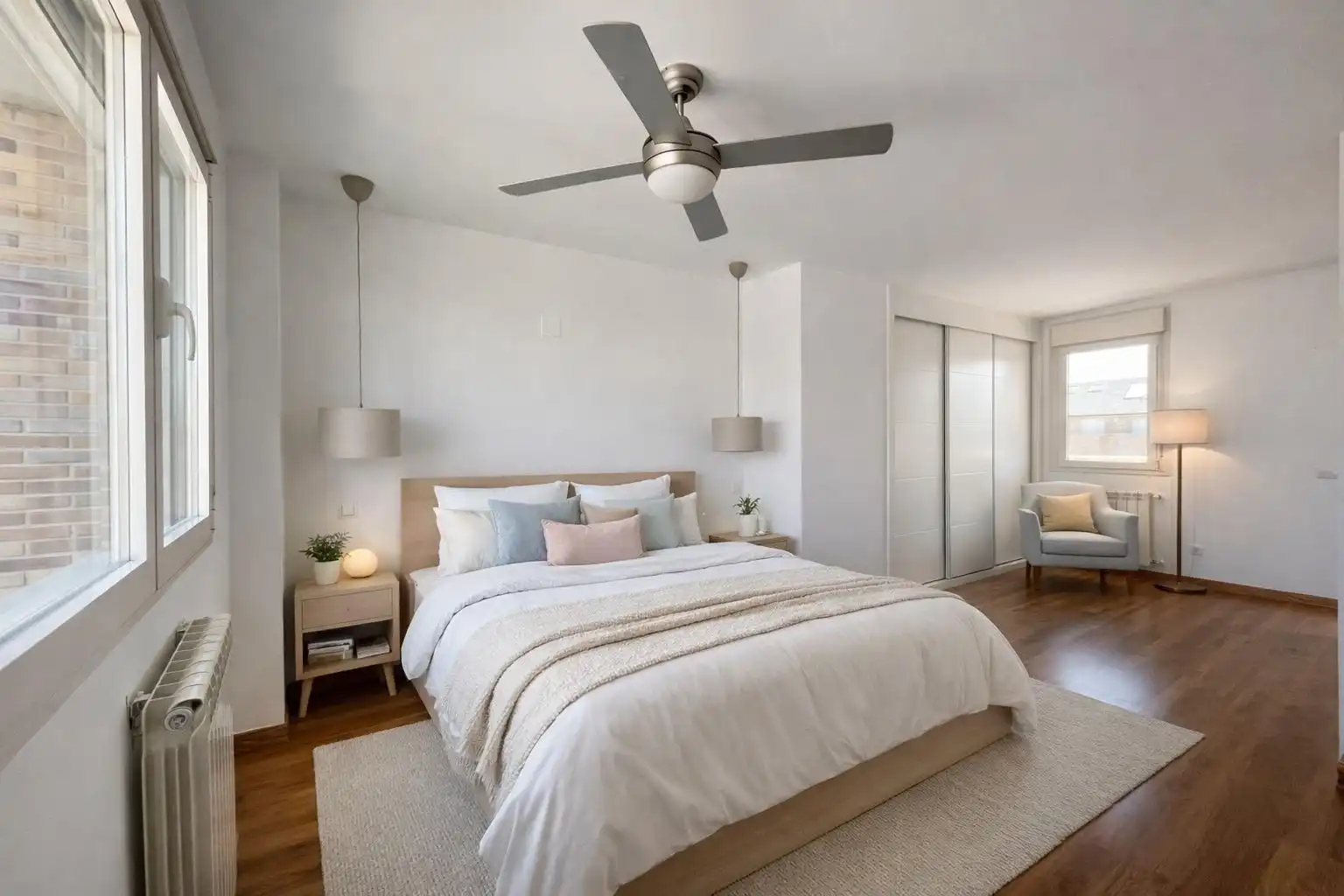 Habitación de Casa adosada de alquiler en Majadahonda con Aire acondicionado, Calefacción y Jardín privado