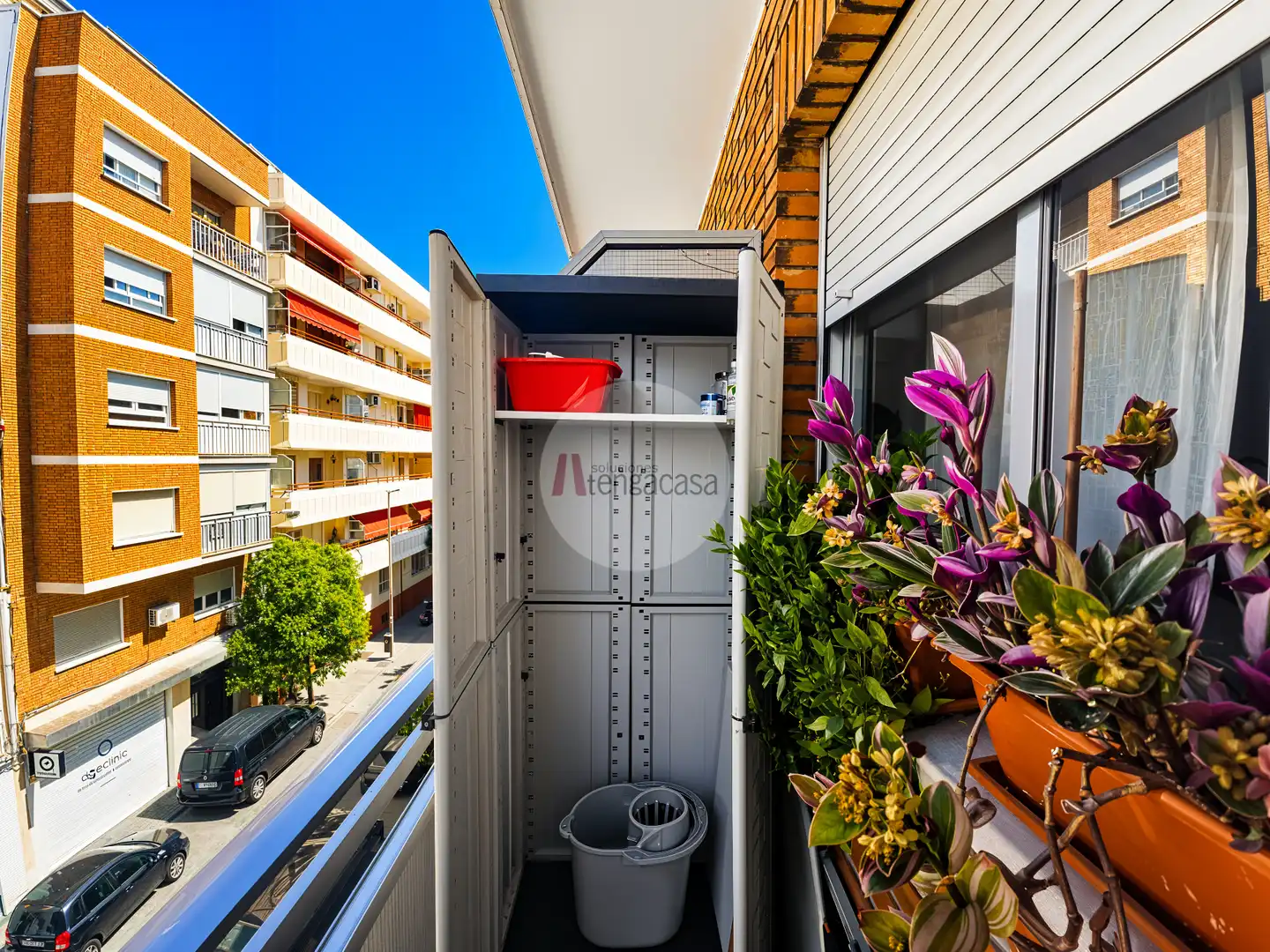 Terraza de Apartamento de alquiler en Madrid con Aire acondicionado, Calefacción y Terraza