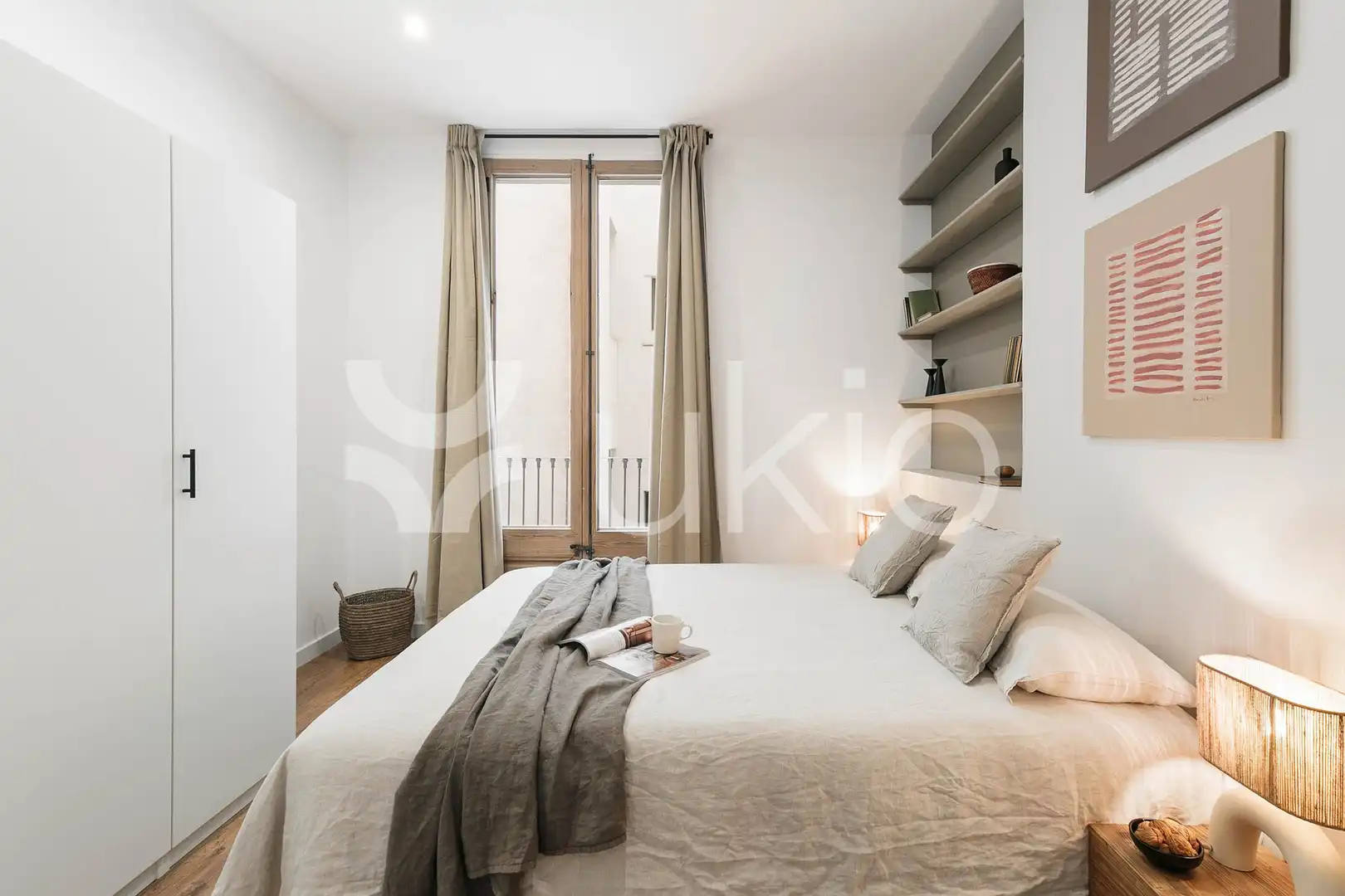 Bedroom of Apartments for rent in Barcelona  with Air Conditioner, Heating and Furnished
