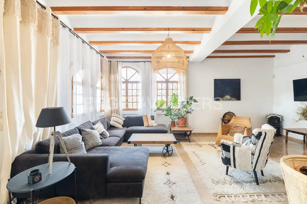 Sala de estar de Casa o chalet de alquiler en Manises con Aire acondicionado, Calefacción y Jardín privado