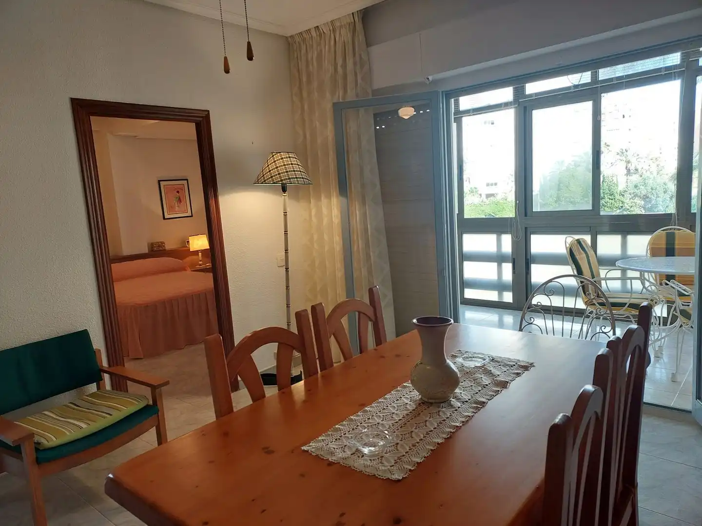 Dining room of Flat for sale in El Campello  with Terrace, Furnished and Community pool