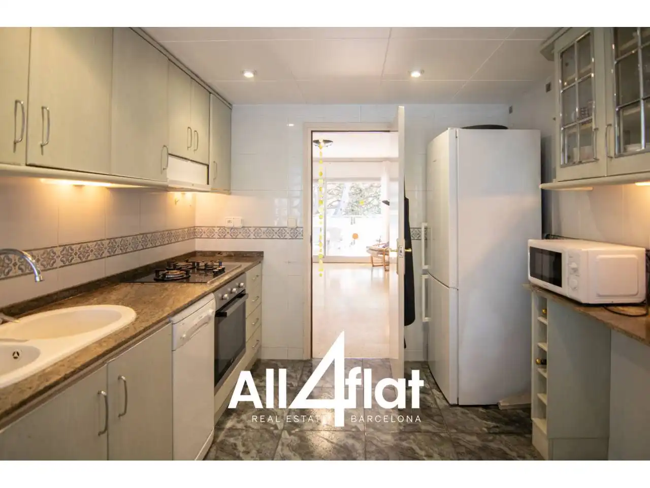 Kitchen of Flat for rent in Castelldefels  with Air Conditioner, Furnished and Balcony