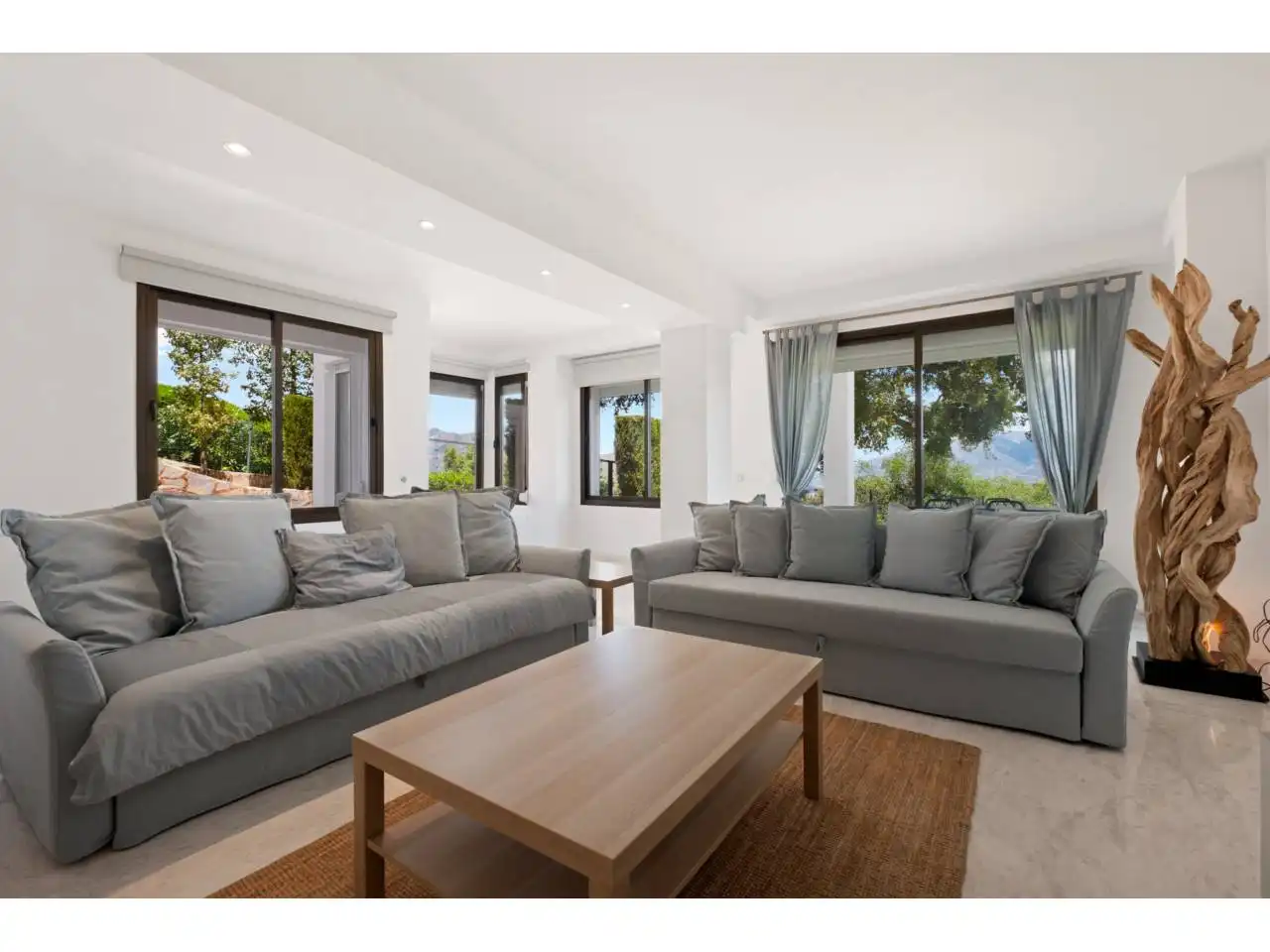 Sala de estar de Loft en venta en Ojén con Aire acondicionado, Calefacción y Jardín privado