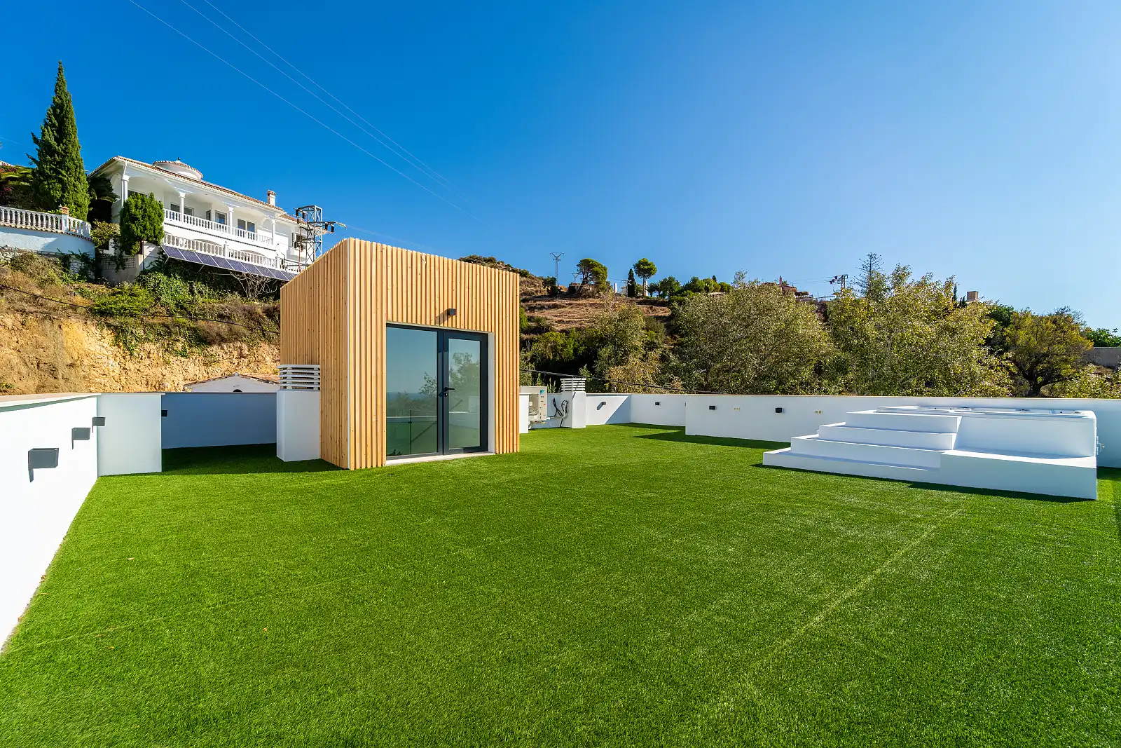 Terrassa de Casa o xalet en venda en Benalmádena amb Aire condicionat, Jardí privat i Terrassa