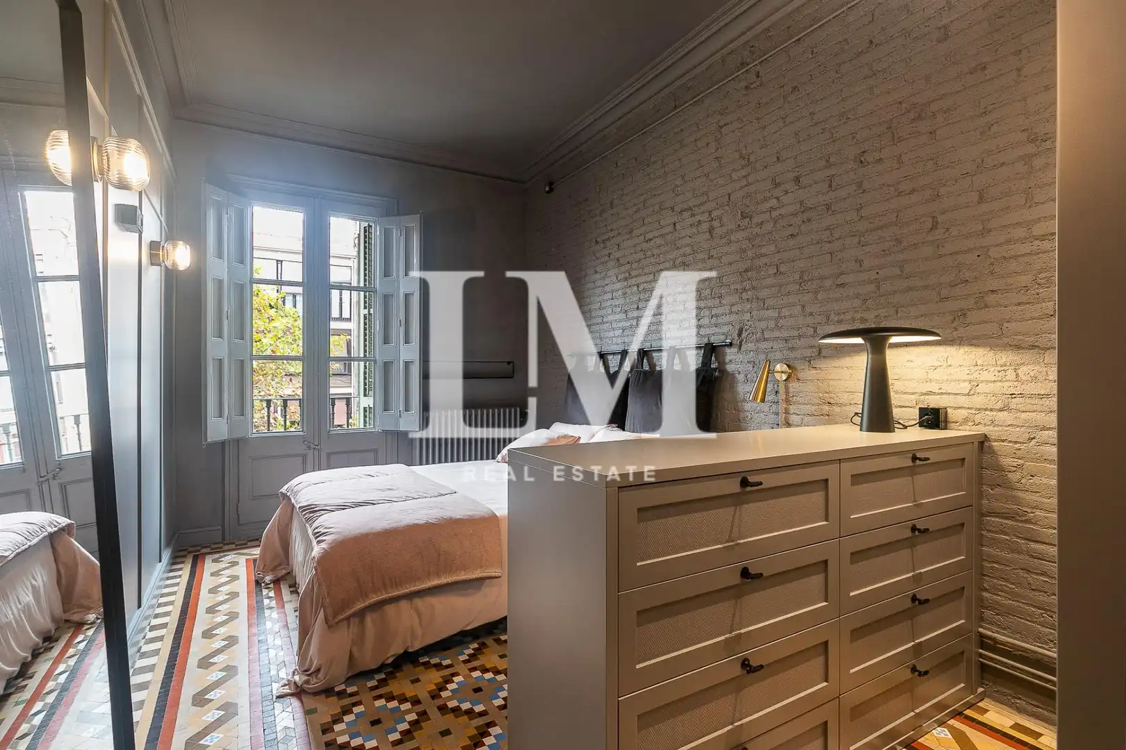 Habitación de Apartamento de alquiler en Barcelona con Aire acondicionado, Calefacción y Terraza