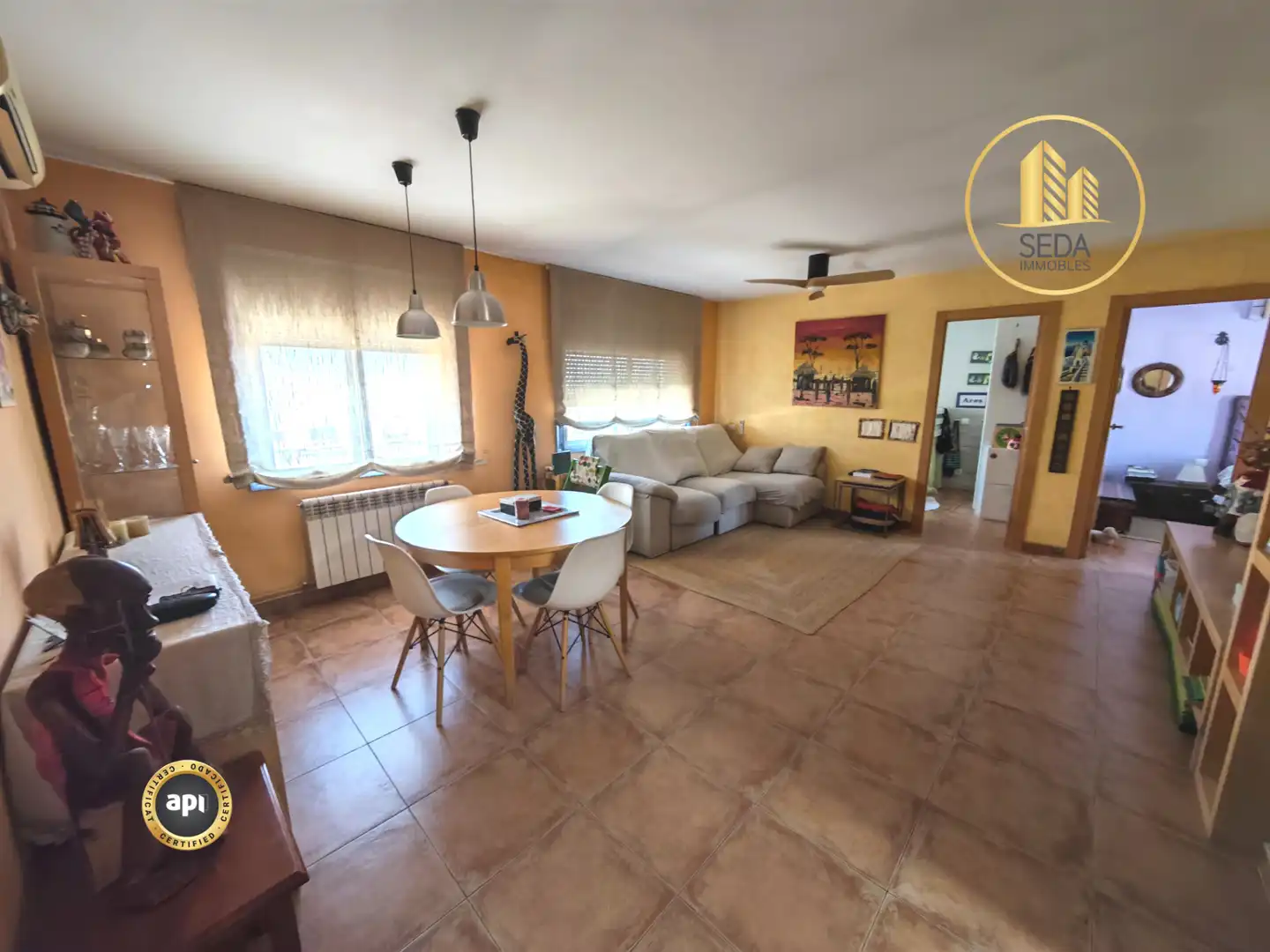 Sala de estar de Piso en venta en Terrassa con Aire acondicionado, Calefacción y Balcón