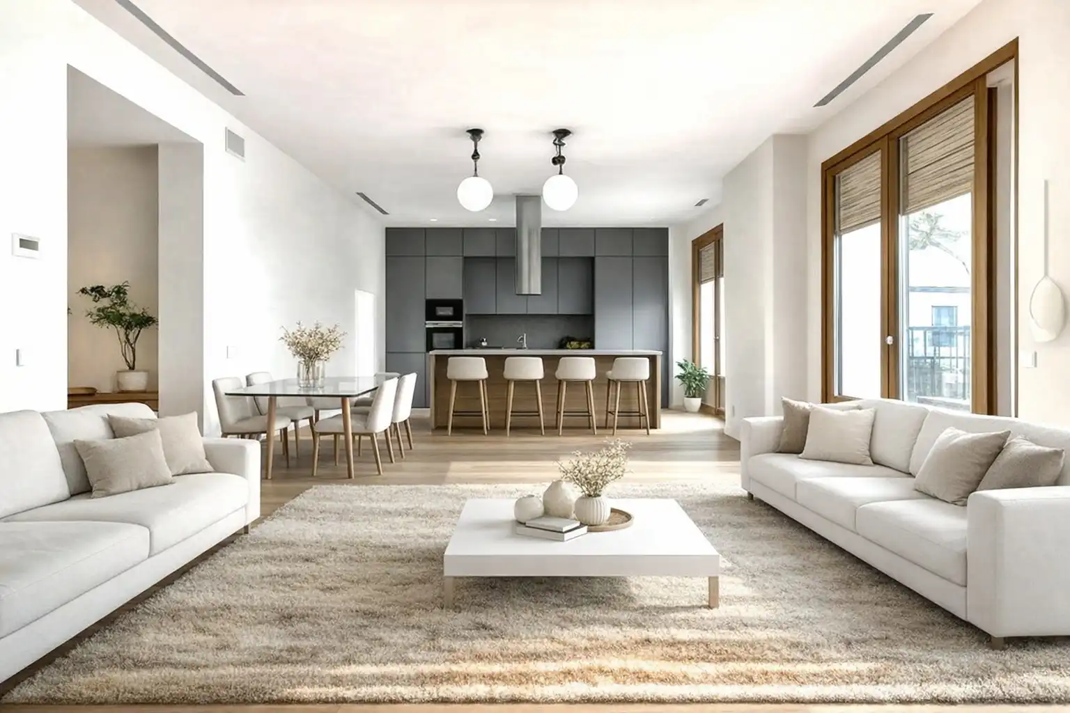 Living room of Flat for sale in Barcelona  with Air Conditioner, Heating and Parquet flooring