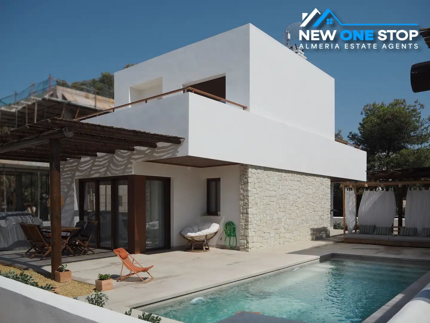 Vista exterior de Casa o chalet en venta en Cuevas del Almanzora con Jardín privado, Terraza y Piscina