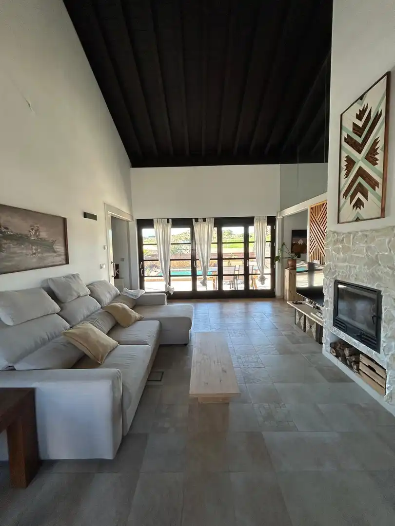 Sala d'estar de Casa o xalet en venda en Murcia amb Aire condicionat, Jardí privat i Terrassa