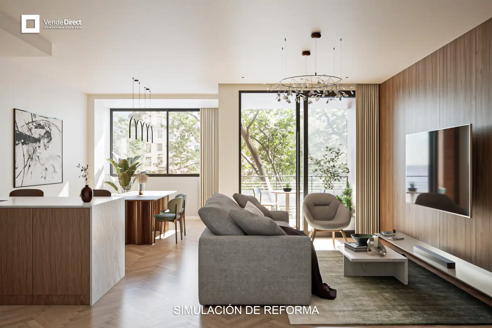 Living room of Flat for sale in Madrid  with Air Conditioner, Heating and Terrace