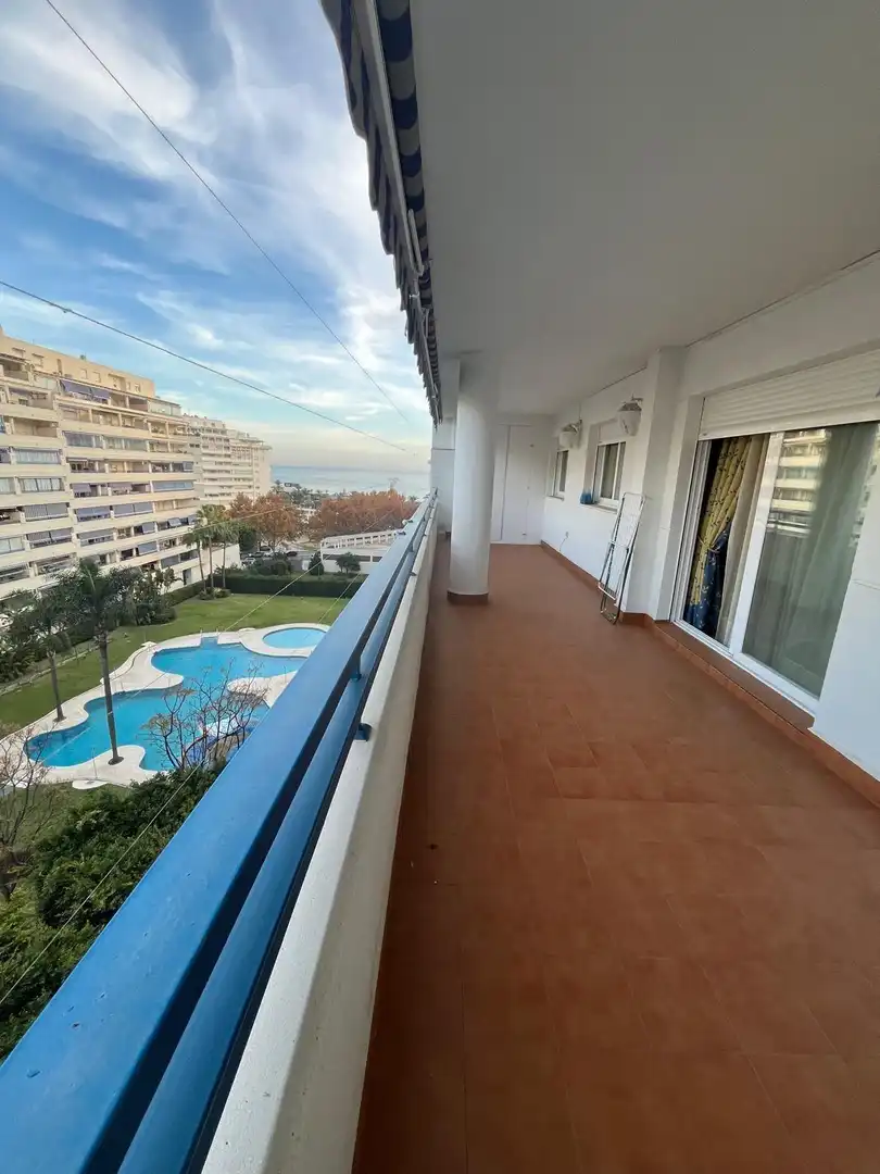 Exterior view of Flat for sale in Marbella  with Air Conditioner, Terrace and Community pool
