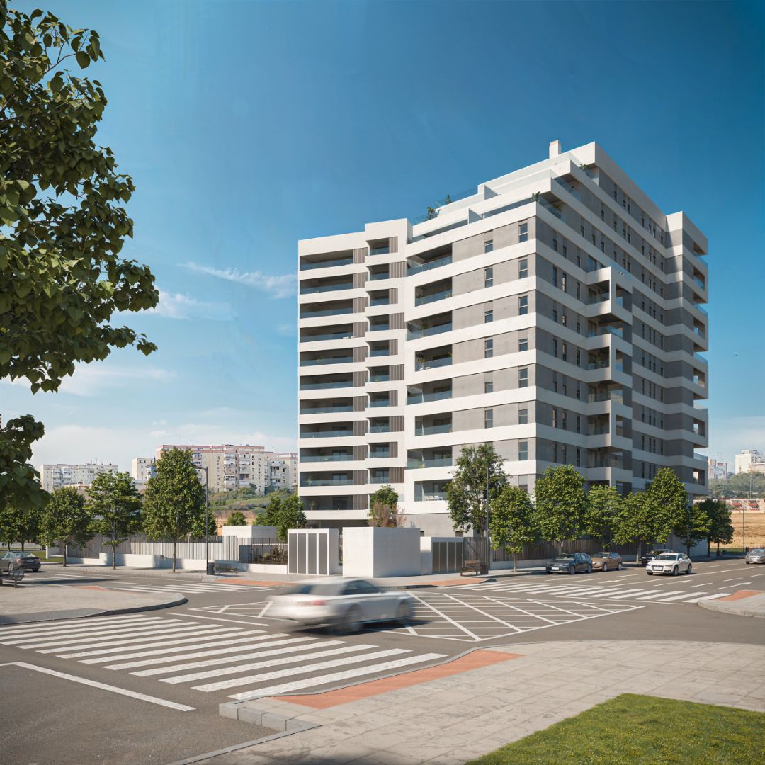 Exterior view of Flat for sale in  Sevilla Capital  with Air Conditioner, Heating and Private garden