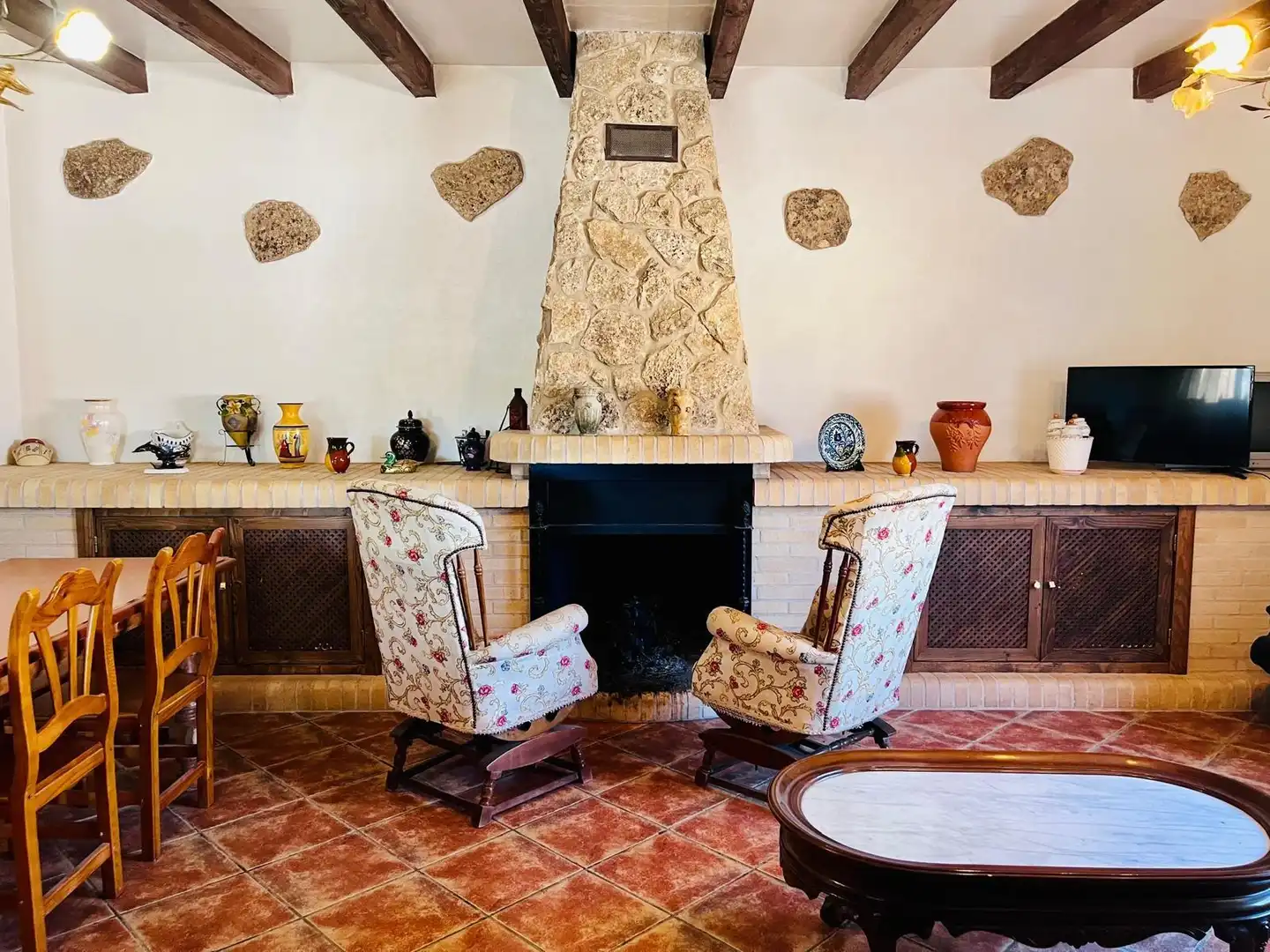 Living room of Houses for sale in Aspe  with Terrace, Swimming Pool and Furnished