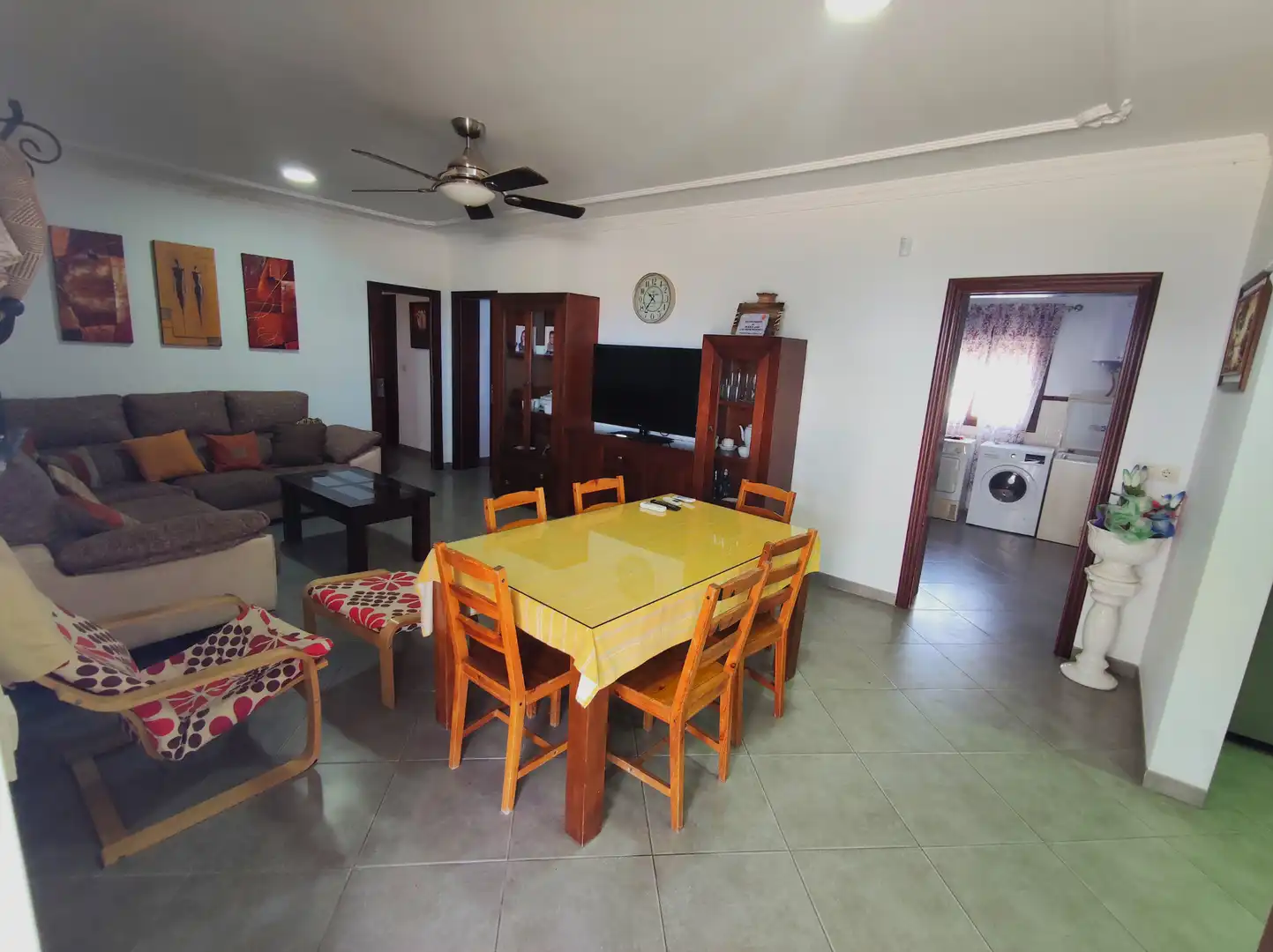 Comedor de Finca rústica en venta en El Cuervo de Sevilla con Aire acondicionado, Jardín privado y Terraza