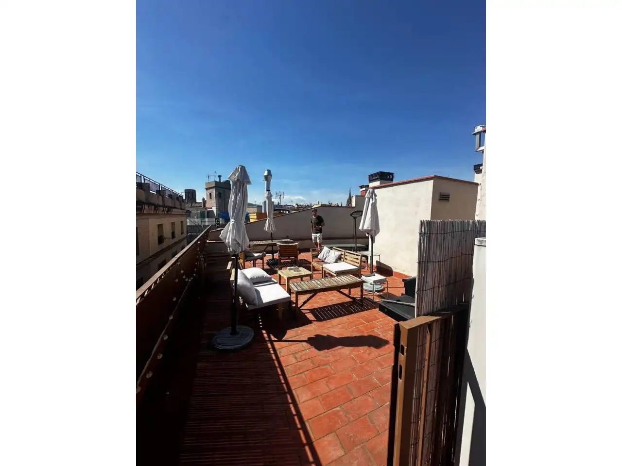 Terrace of Flat for rent in Barcelona  with Air Conditioner, Heating and Parquet flooring