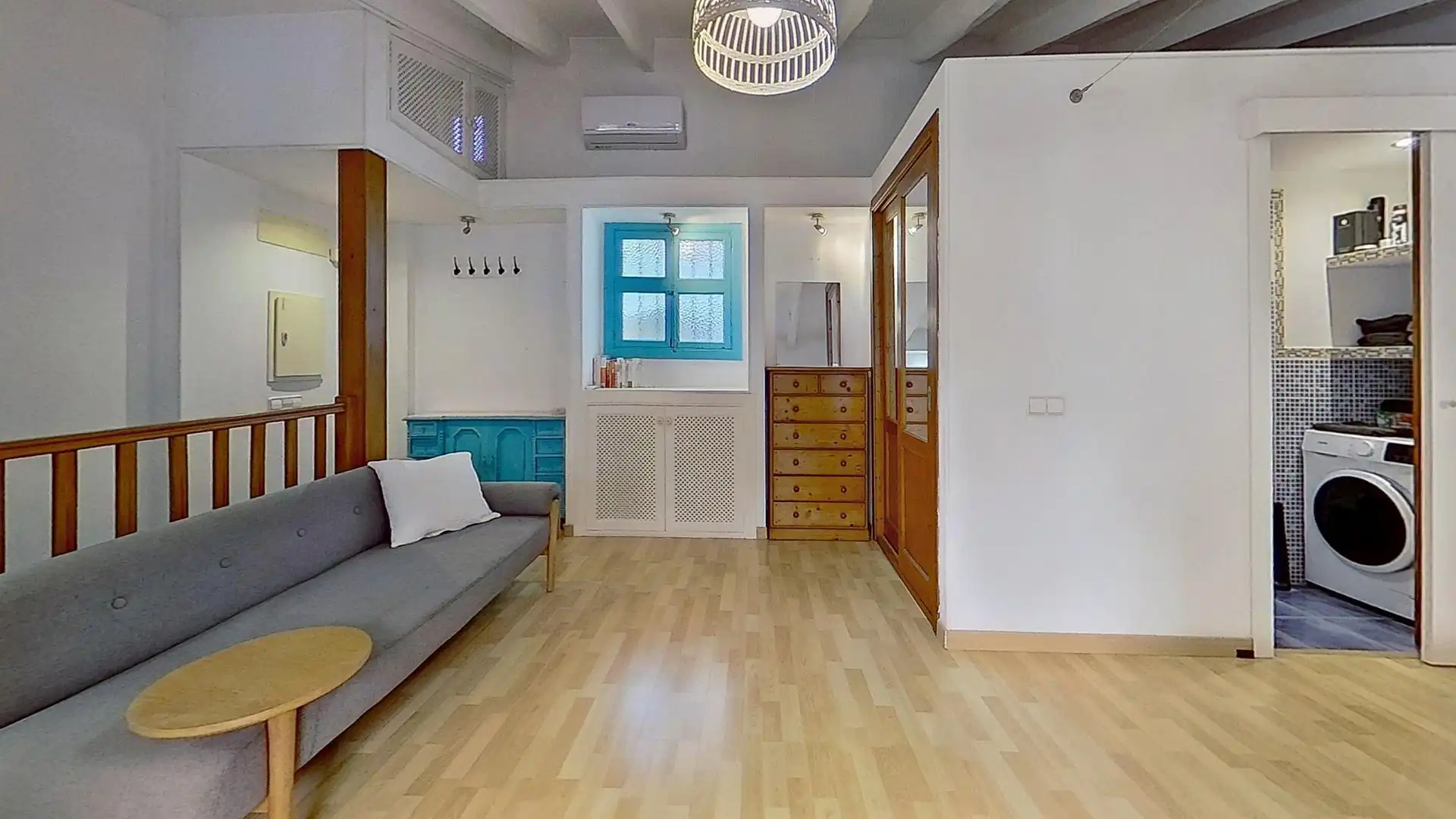 Wohnzimmer von Wohnung zum Verkauf in  Palma de Mallorca mit Klimaanlage, Möbliert und Balkon