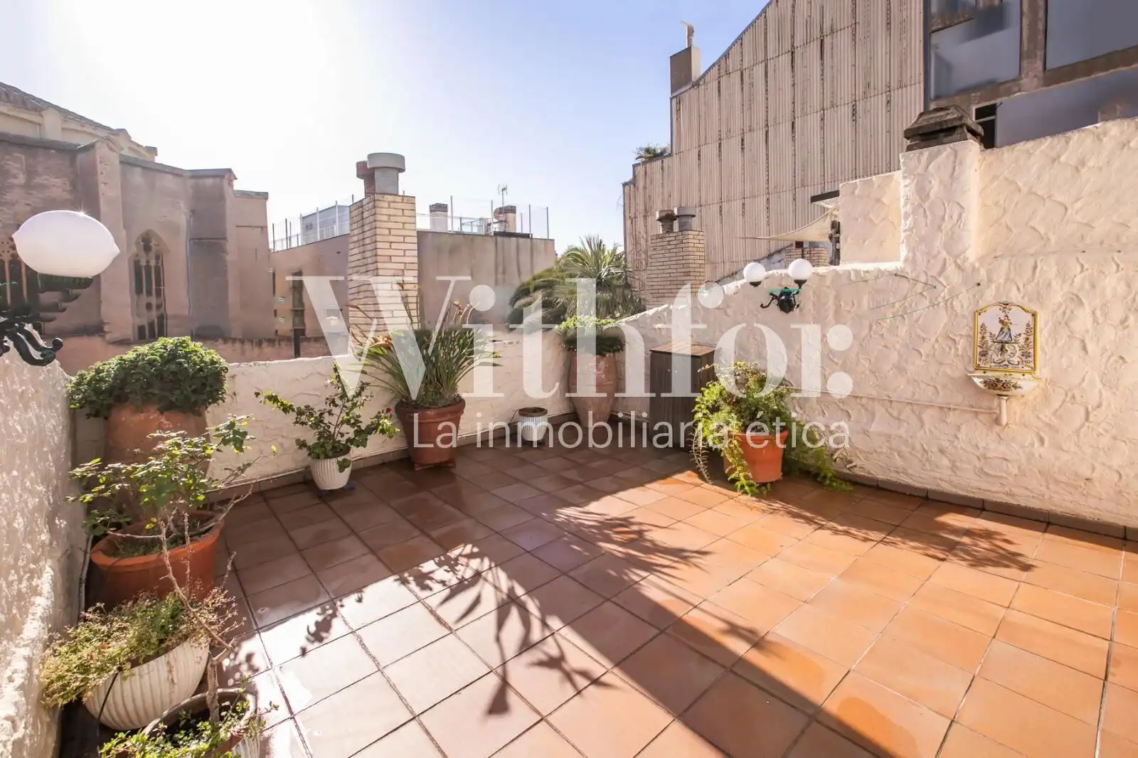 Terraza de Casa adosada en venta en Barcelona con Aire acondicionado, Jardín privado y Terraza
