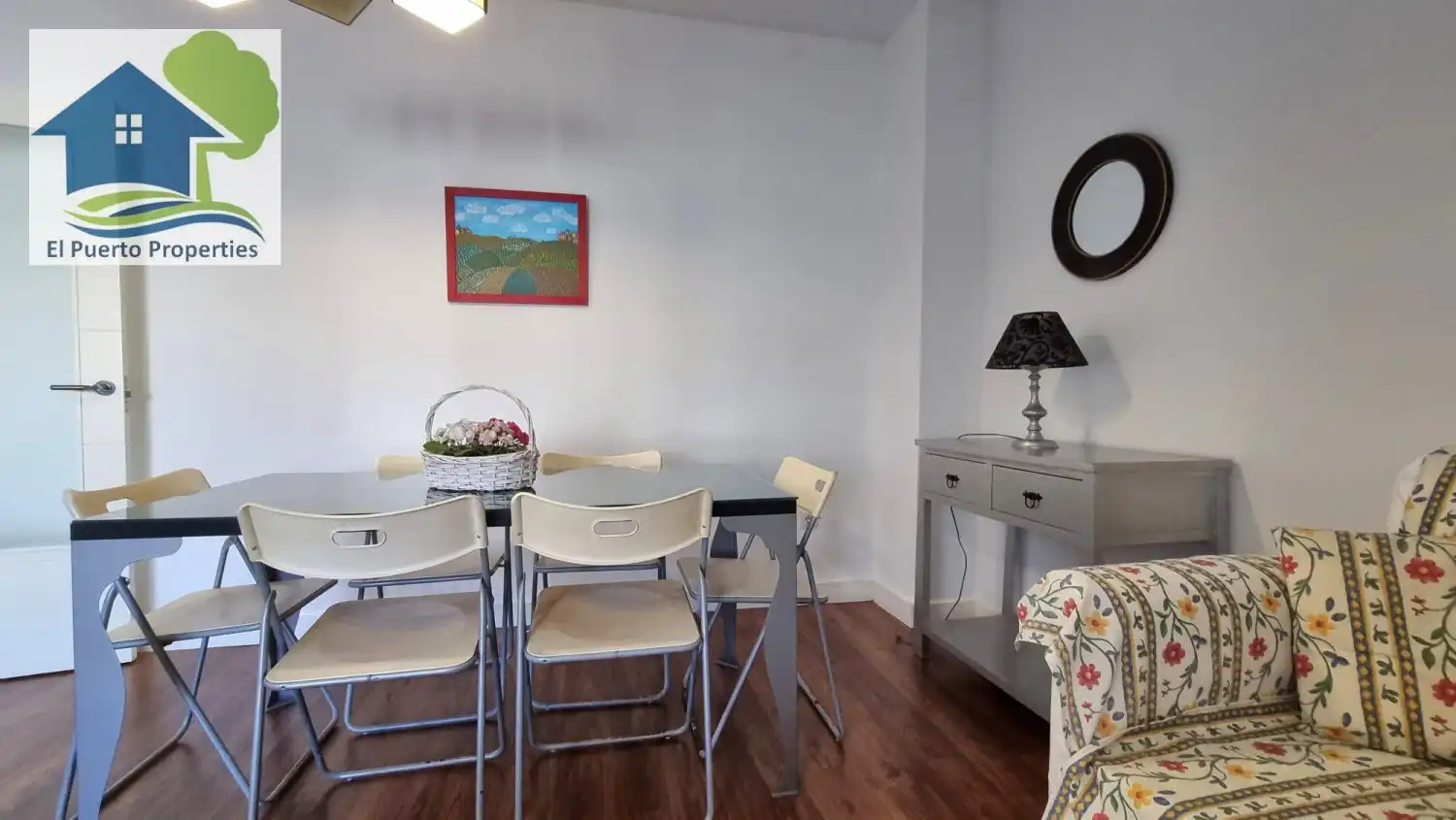 Comedor de Piso de alquiler en El Puerto de Santa María con Aire acondicionado, Calefacción y Amueblado
