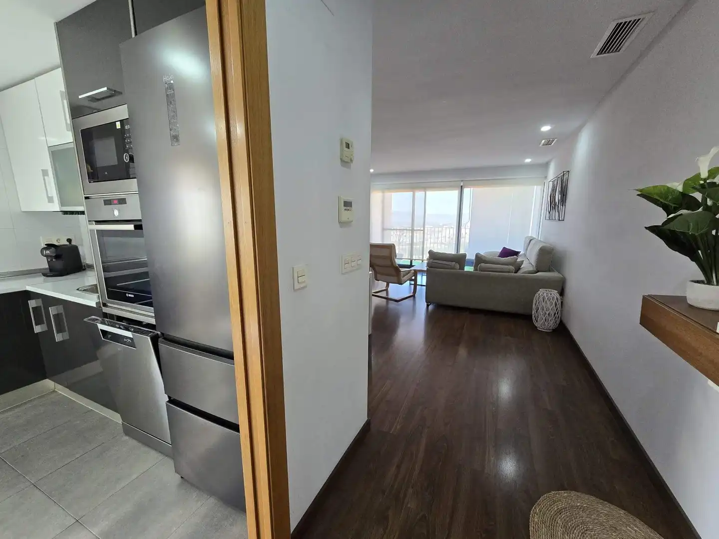 Sala de estar de Piso en venta en Crevillent con Aire acondicionado, Parquet y Terraza