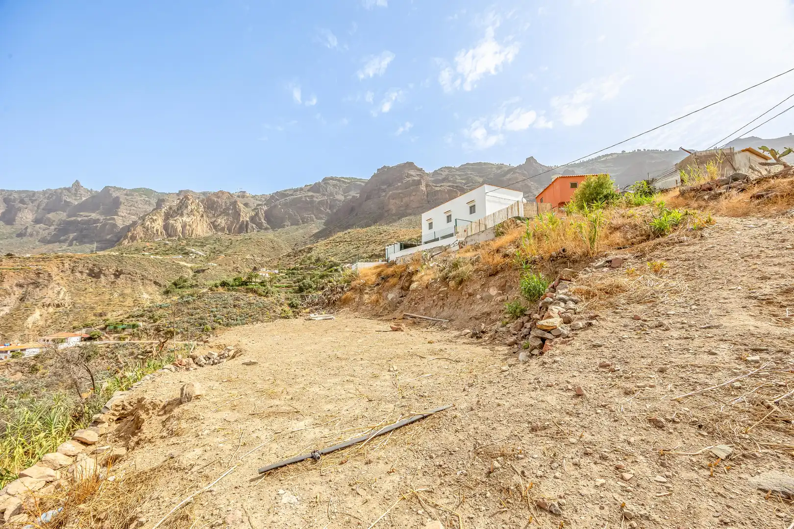 Vista exterior de Casa o xalet en venda en San Bartolomé de Tirajana amb Aire condicionat, Jardí privat i Terrassa