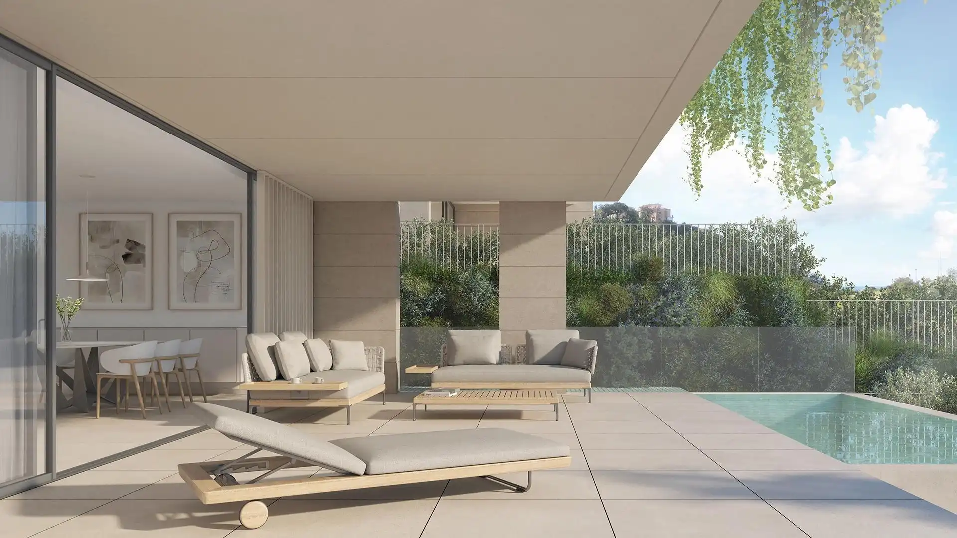 Terraza de Planta baja en venta en Marbella con Aire acondicionado, Calefacción y Jardín privado