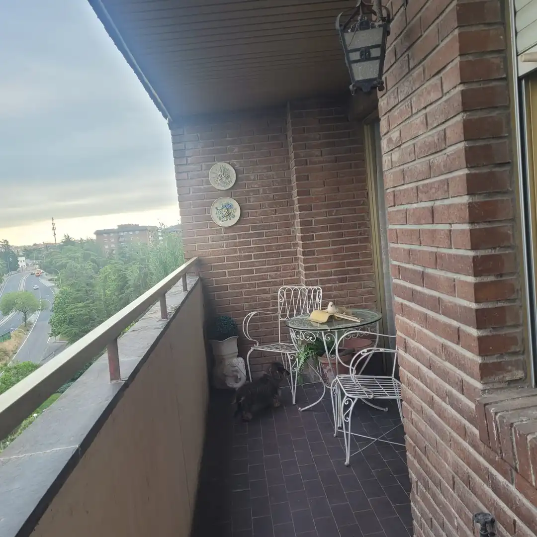 Balcony of Duplexes for sale in Madrid  with Heating, Parquet flooring and Terrace