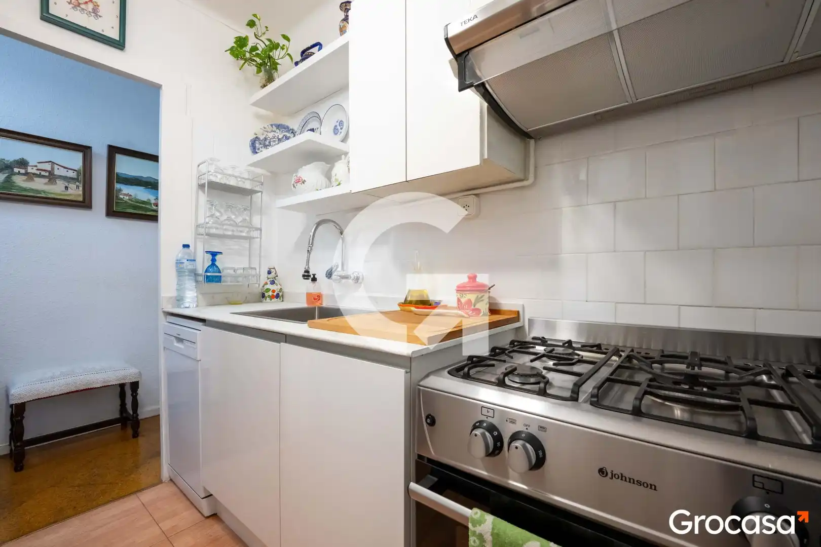 Kitchen of Flat for sale in Mataró  with Air Conditioner, Oven and Washing machine