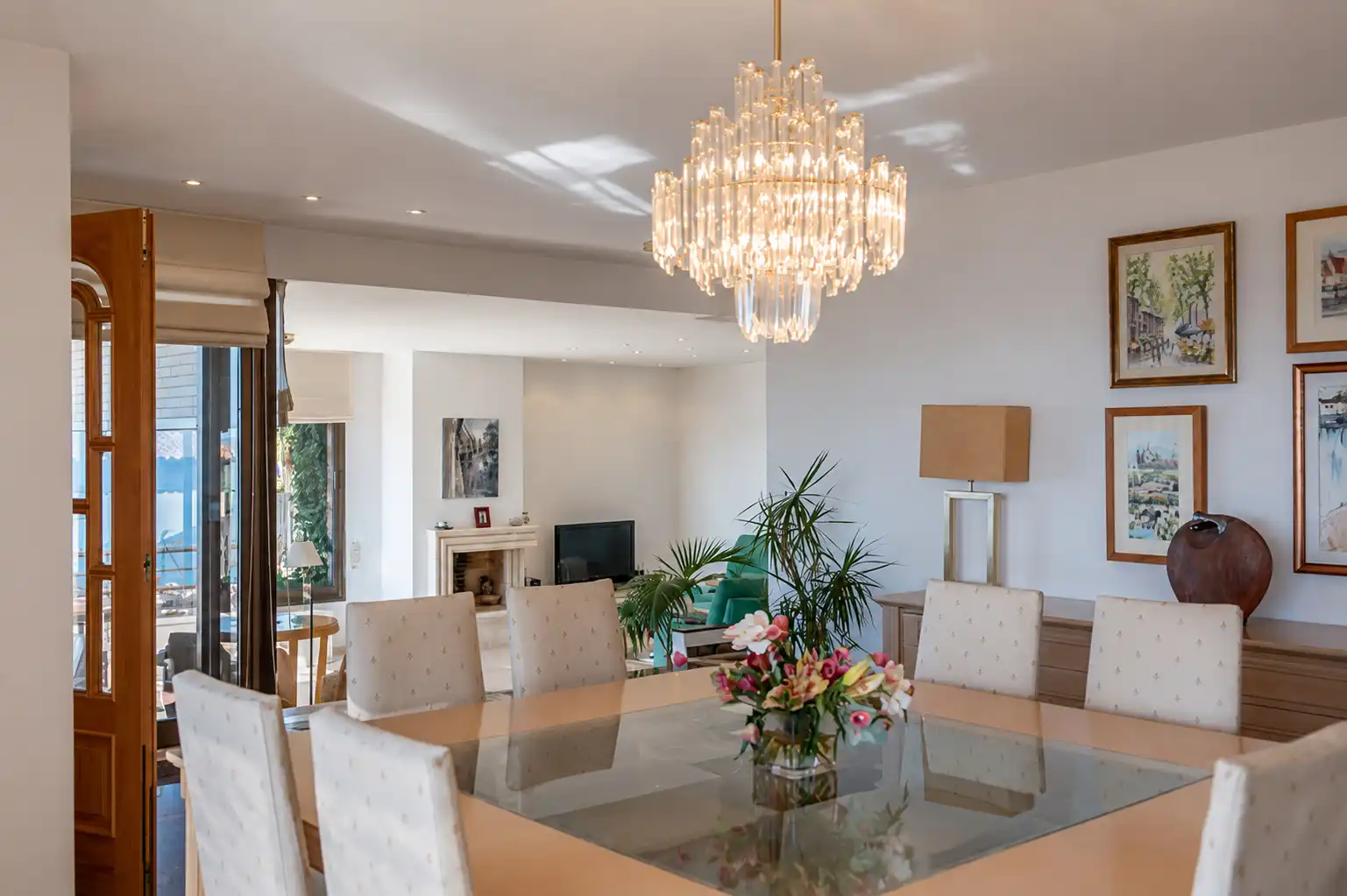 Dining room of Houses for sale in Sitges  with Air Conditioner, Heating and Private garden
