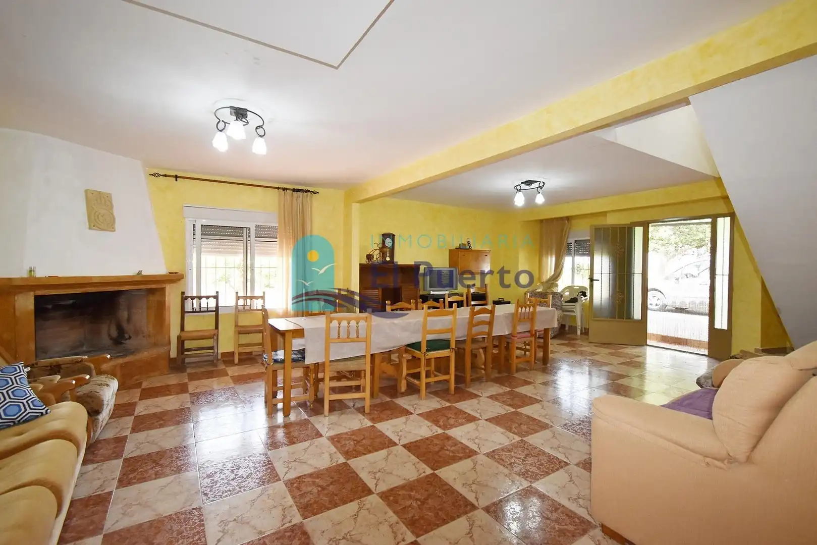 Menjador de Casa o xalet en venda en Alhama de Murcia amb Jardí privat, Terrassa i Moblat