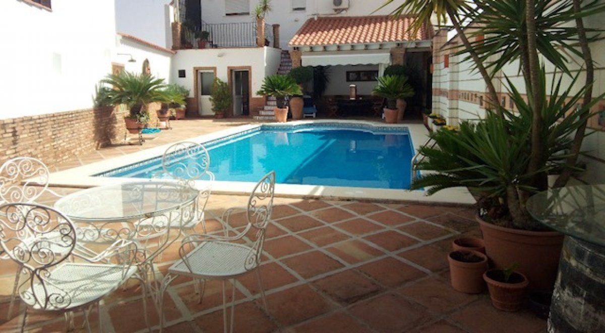 Swimming pool of Flat for sale in Peñarroya-Pueblonuevo  with Heating, Private garden and Parquet flooring
