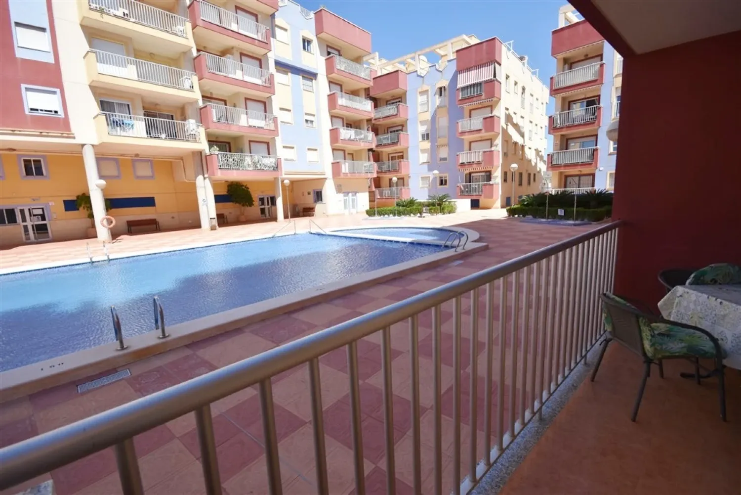 Piscina de Apartament de lloguer en Mazarrón amb Aire condicionat, Terrassa i Piscina