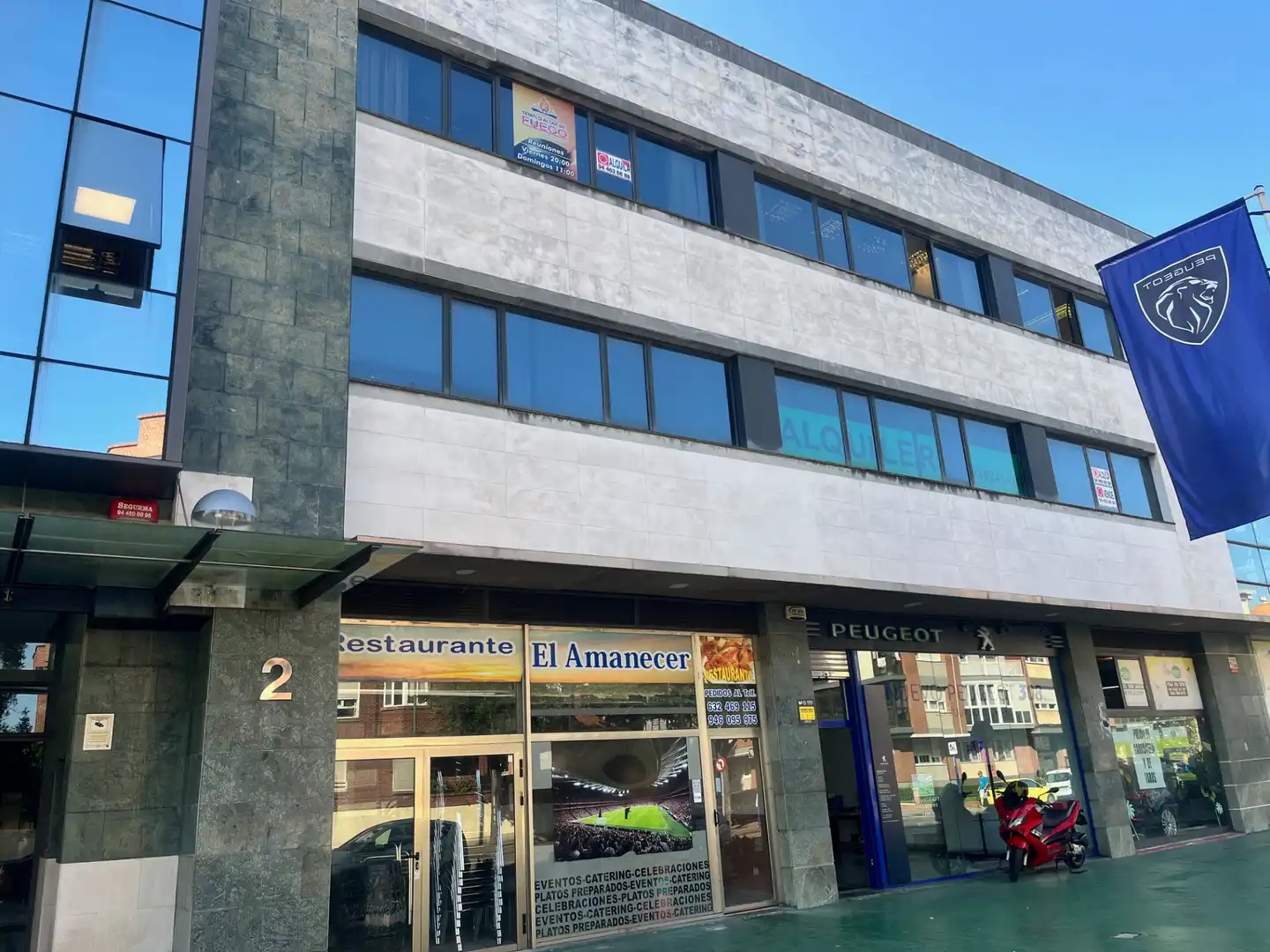 Vista exterior de Oficina de lloguer en Leioa amb Aire condicionat
