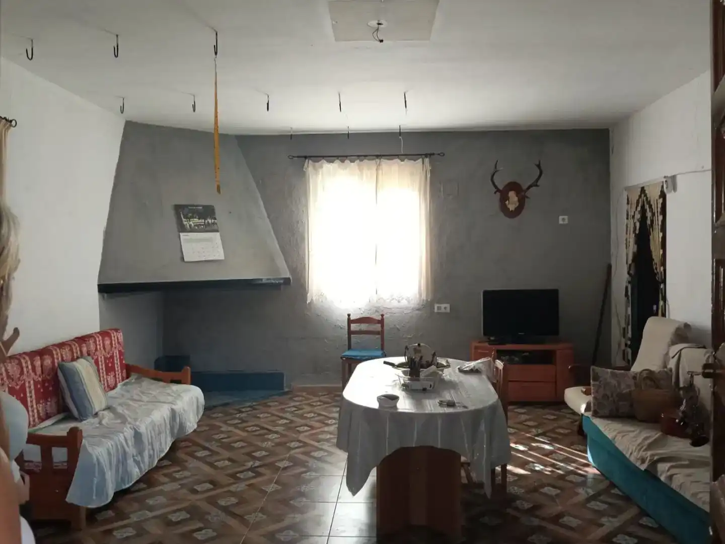 Sala d'estar de Casa o xalet en venda en Brazatortas amb Aire condicionat