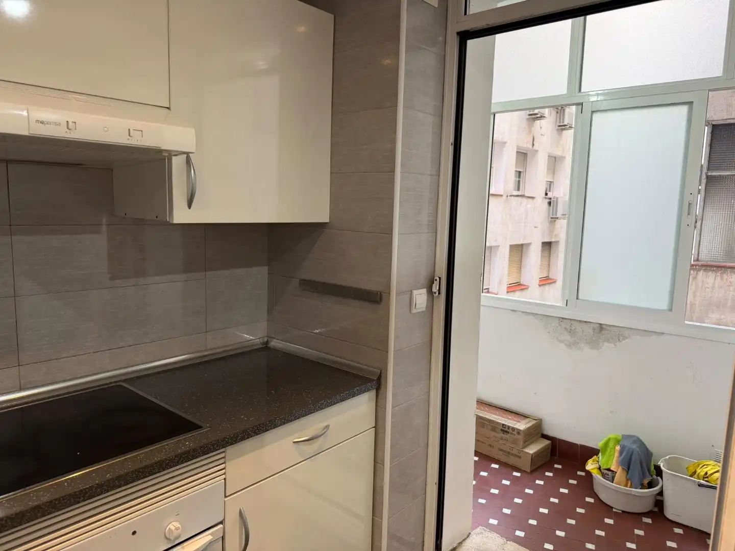 Kitchen of Flat for sale in  Madrid Capital  with Terrace and Balcony