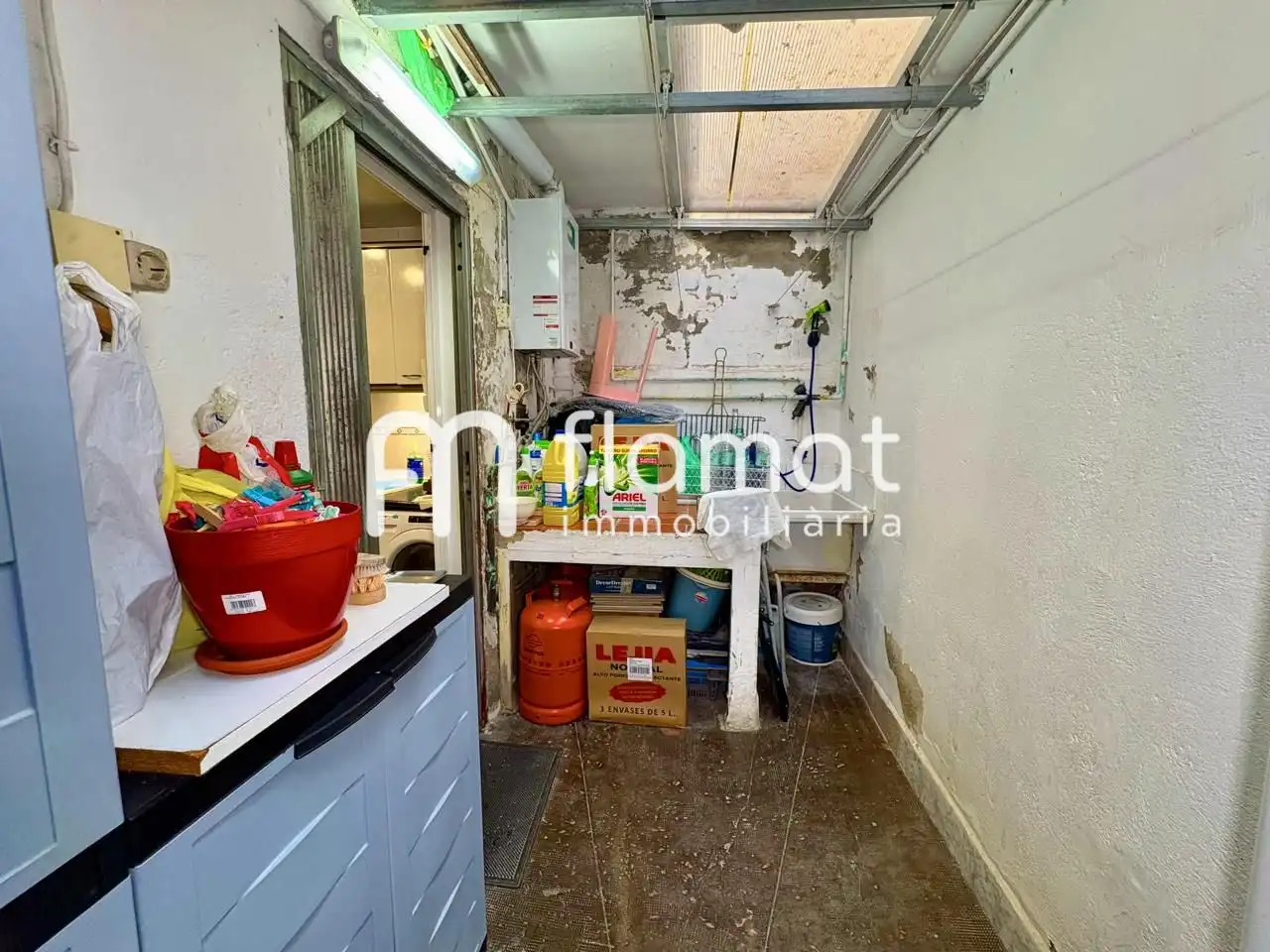Küche von Maisonette zum Verkauf in Barcelona mit Klimaanlage und Terrasse