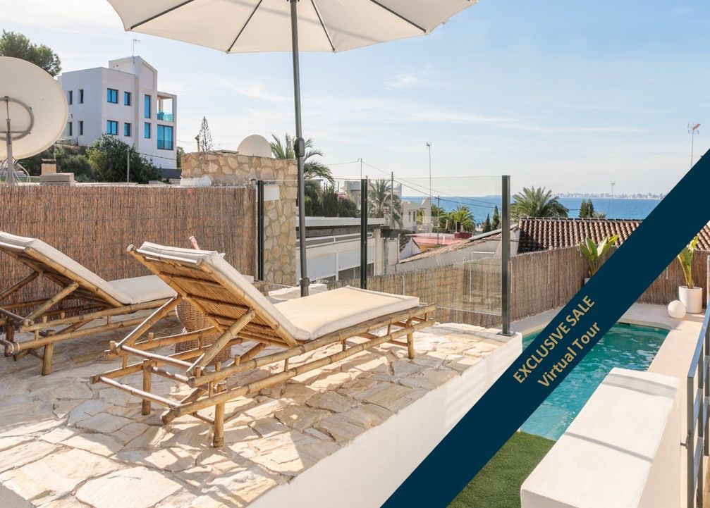 Terrassa de Casa o xalet en venda en El Campello amb Aire condicionat, Jardí privat i Terrassa