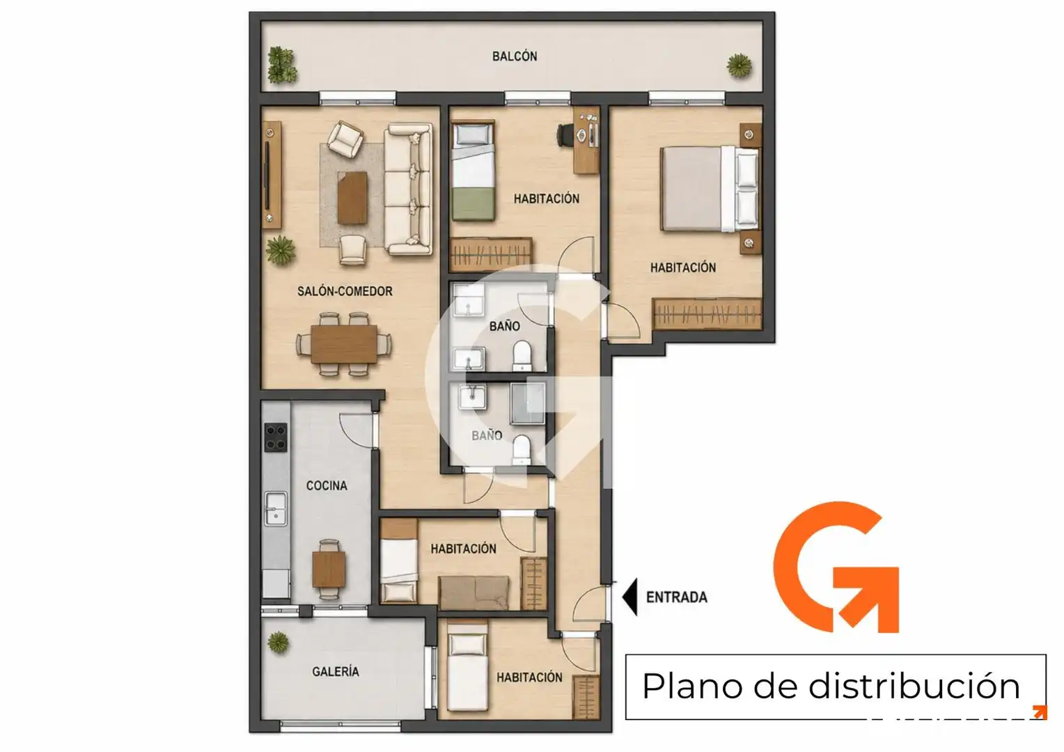 Piso en venta en Vilanova i la Geltrú con Calefacción, Horno y Balcón