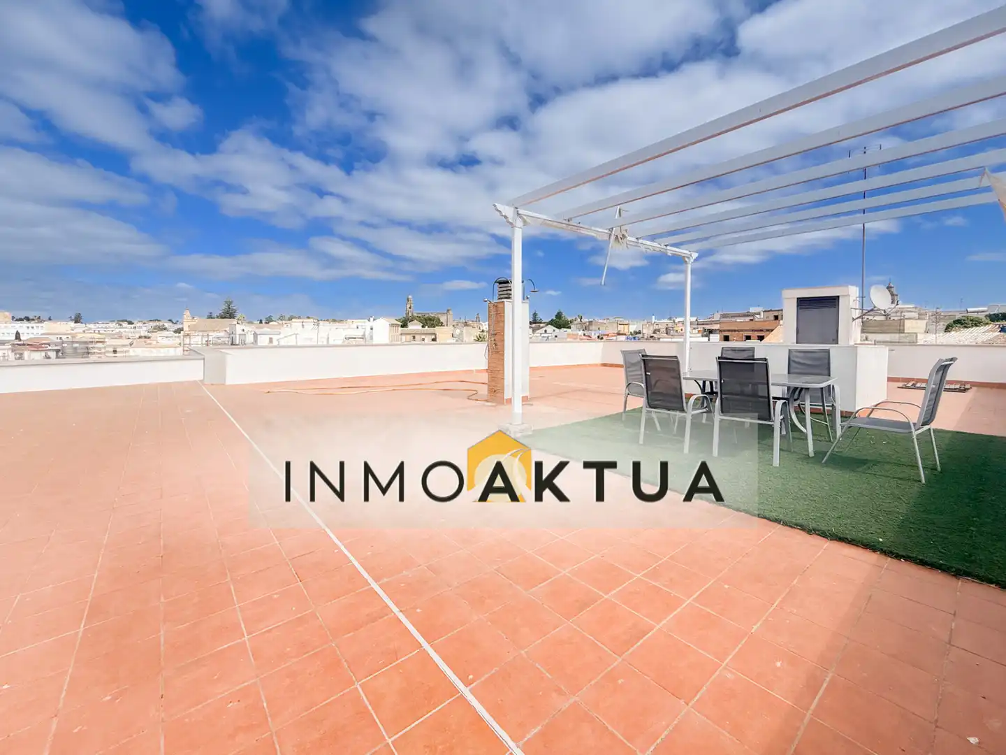 Terraza de Apartamento de alquiler en Jerez de la Frontera con Aire acondicionado, Trastero y Amueblado