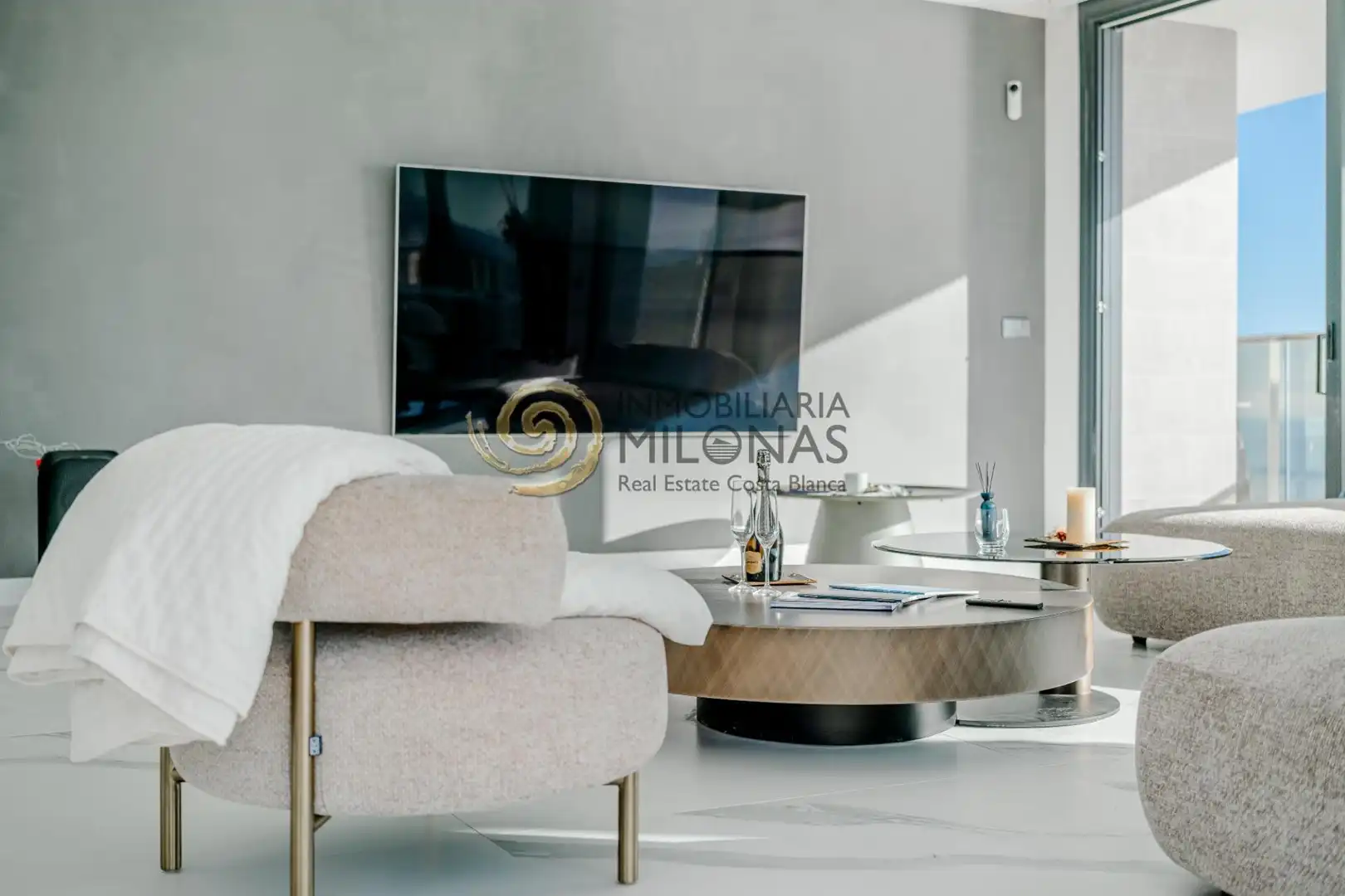 Sala d'estar de Apartament en venda en Benidorm amb Aire condicionat, Terrassa i Traster
