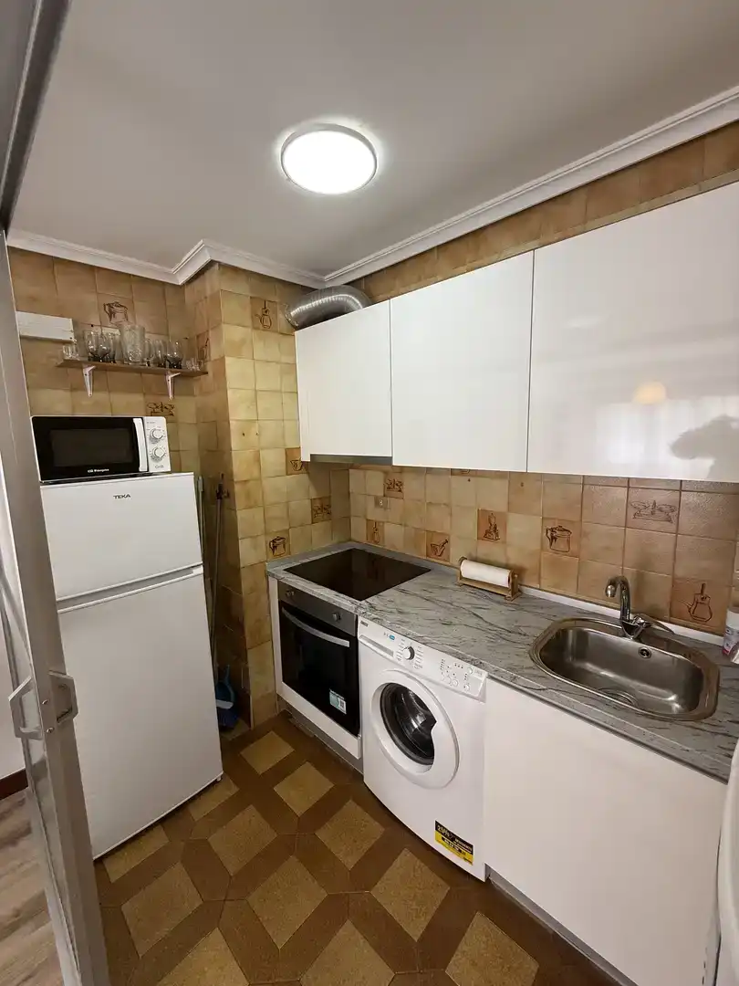 Cuina de Pis de lloguer en Palencia amb Parquet i Moblat