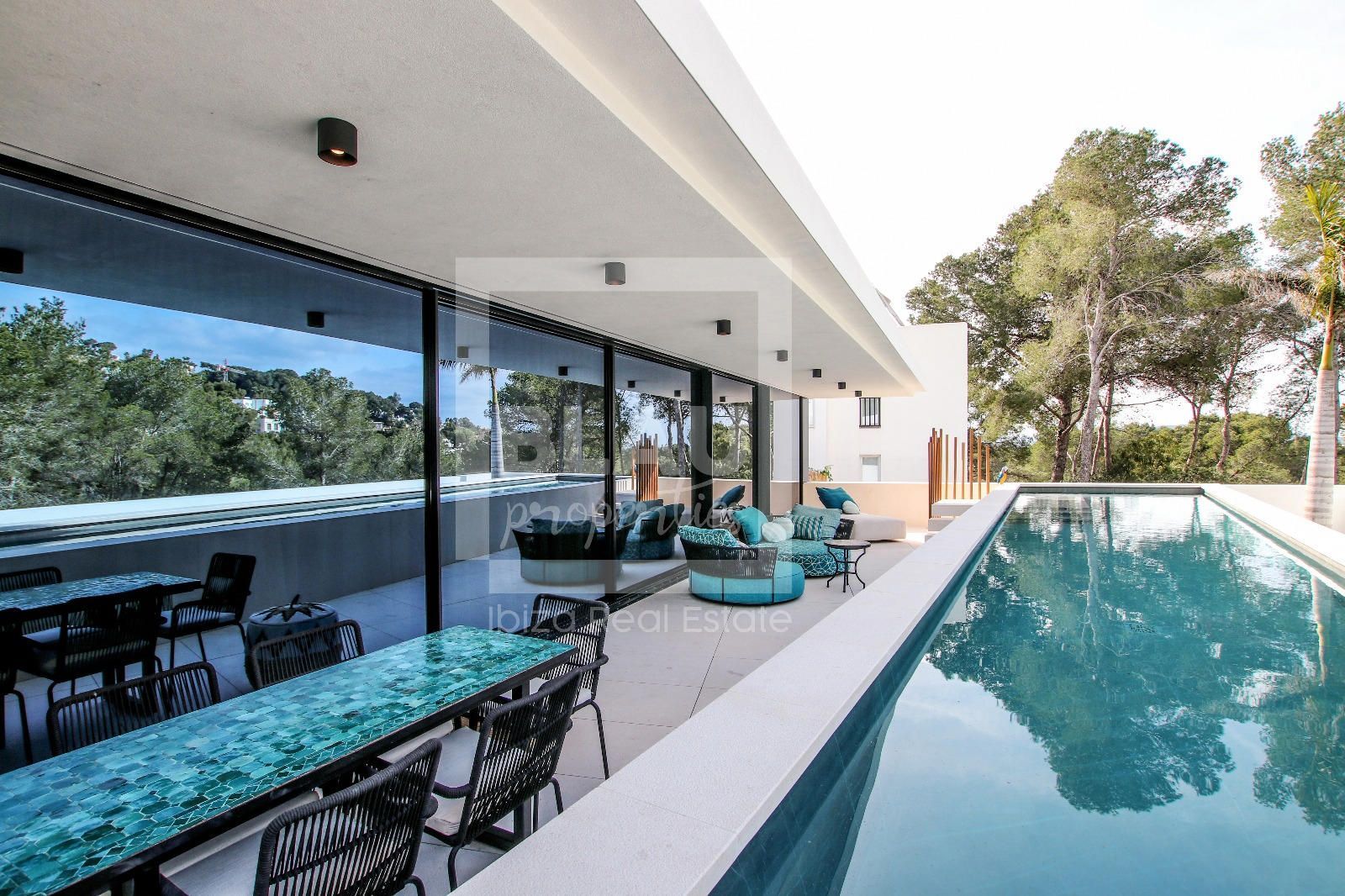 Terrassa de Casa o xalet en venda en Santa Eulària des Riu amb Aire condicionat, Terrassa i Piscina