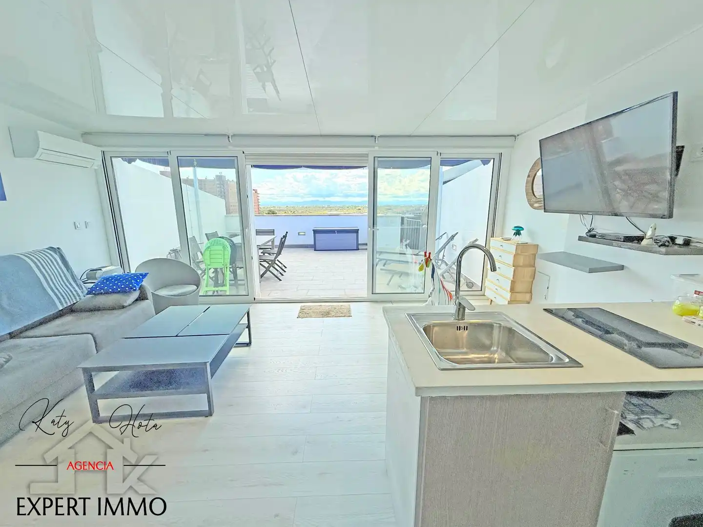 Cocina de Apartamento en venta en Roses con Aire acondicionado, Calefacción y Terraza
