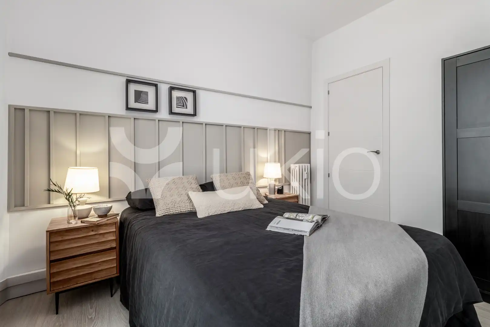 Dormitori de Apartament de lloguer en Madrid amb Aire condicionat, Calefacció i Terrassa