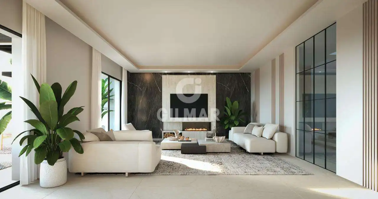 Living room of Houses for sale in Benalmádena  with Heating, Private garden and Swimming Pool