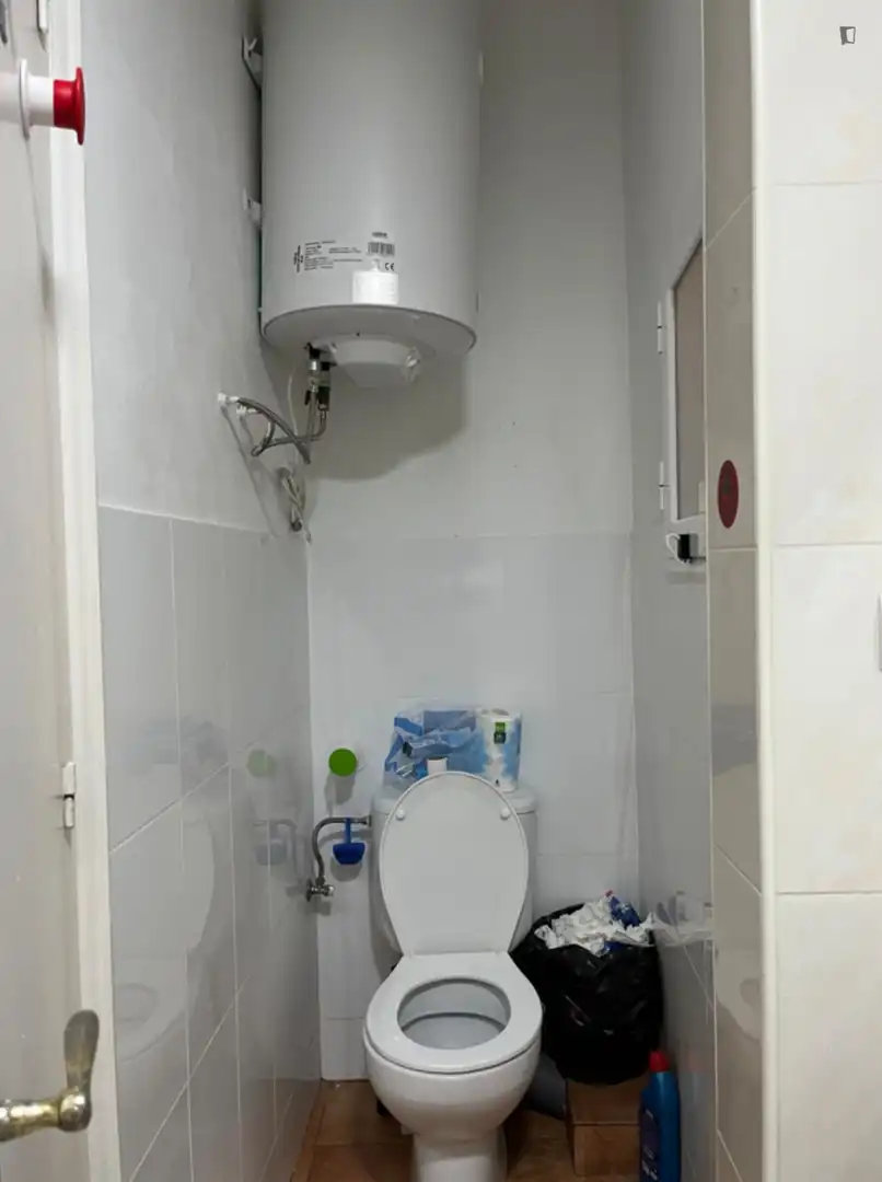 Bany de Apartament per a compartir en Barcelona amb Moblat, Rentadora i Balcó