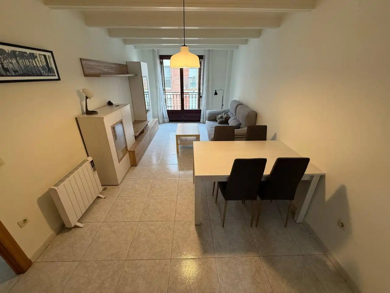 Sala de estar de Piso de alquiler en Igualada con Terraza, Amueblado y Balcón