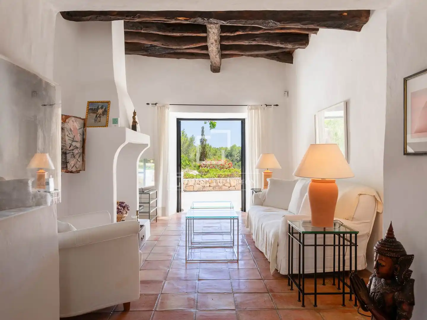 Living room of Country homes for sale in Santa Eulària des Riu  with Furnished